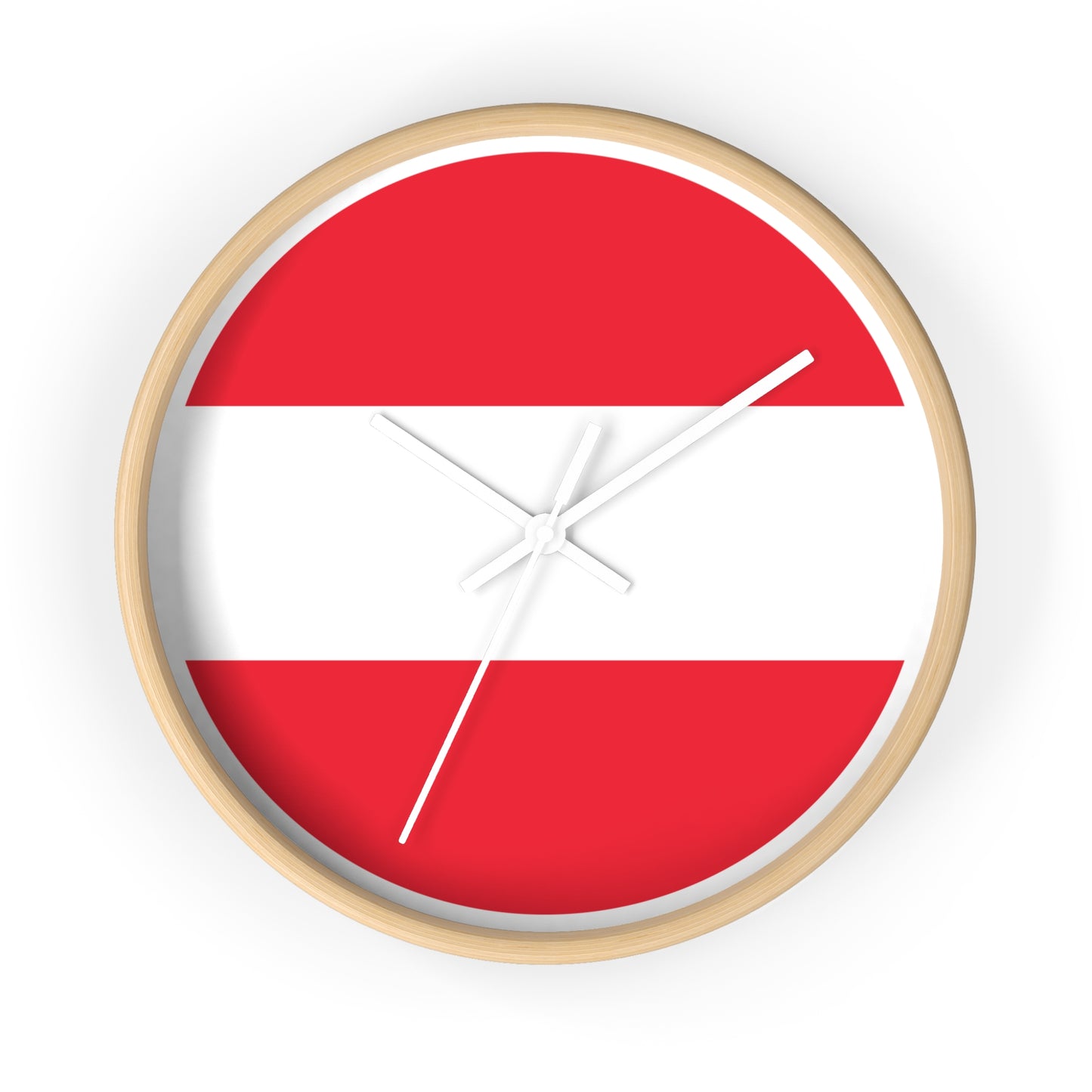 Austrian Flag Wall Clock - Unique Home Decor for Austria Lovers