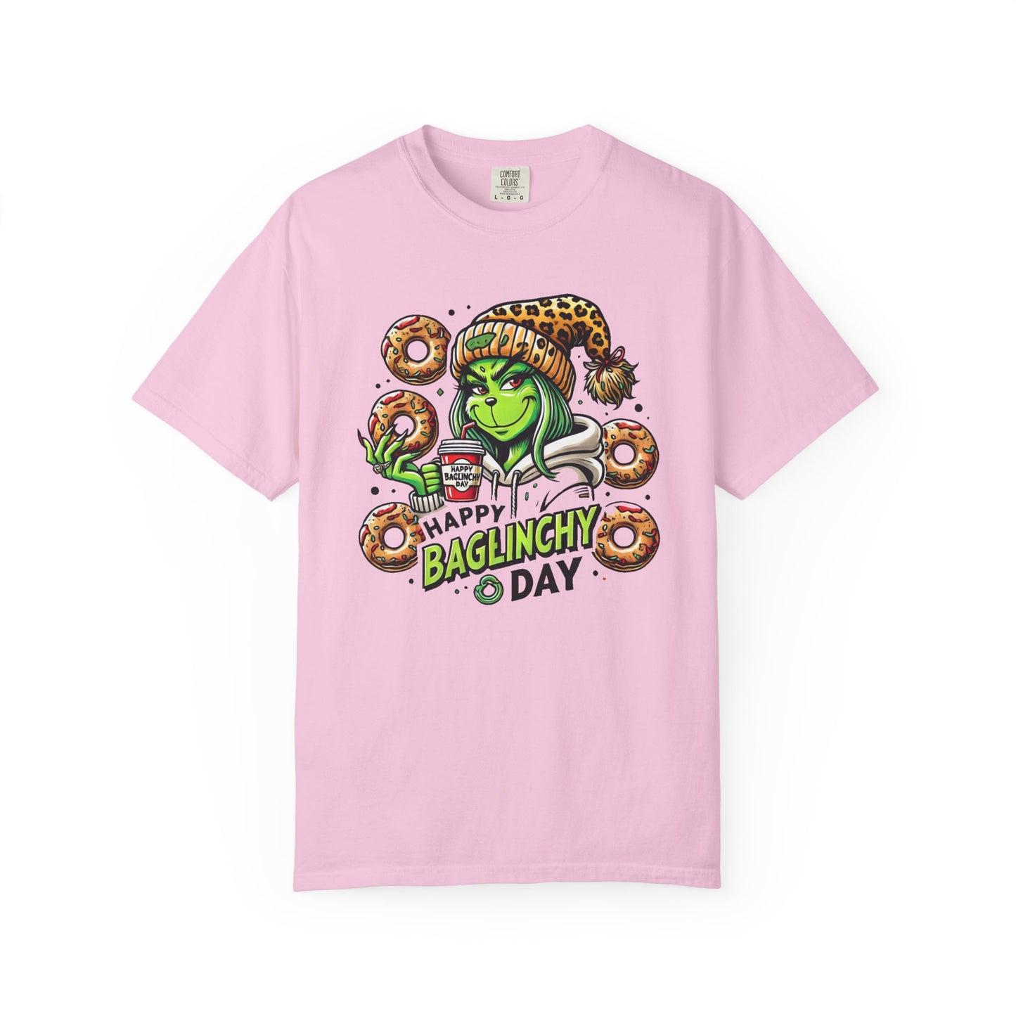 Happy Bagels Day Unisex T-Shirt with Grinchy Design
