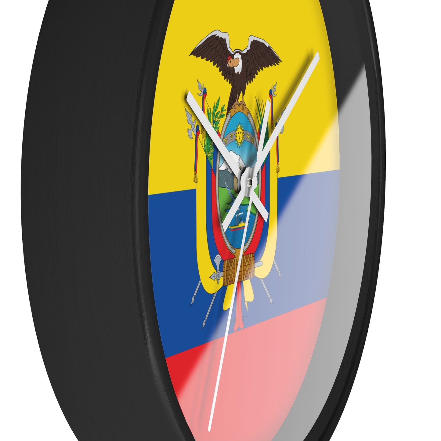 Ecuador Flag Wall Clock - Stylish Timepiece for Home & Office Décor