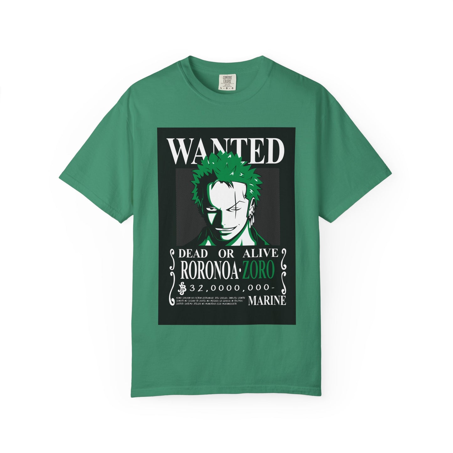 Unisex Wanted Roronoa Zoro T-Shirt Perfect for Fans, Casual Wear, and Gifting