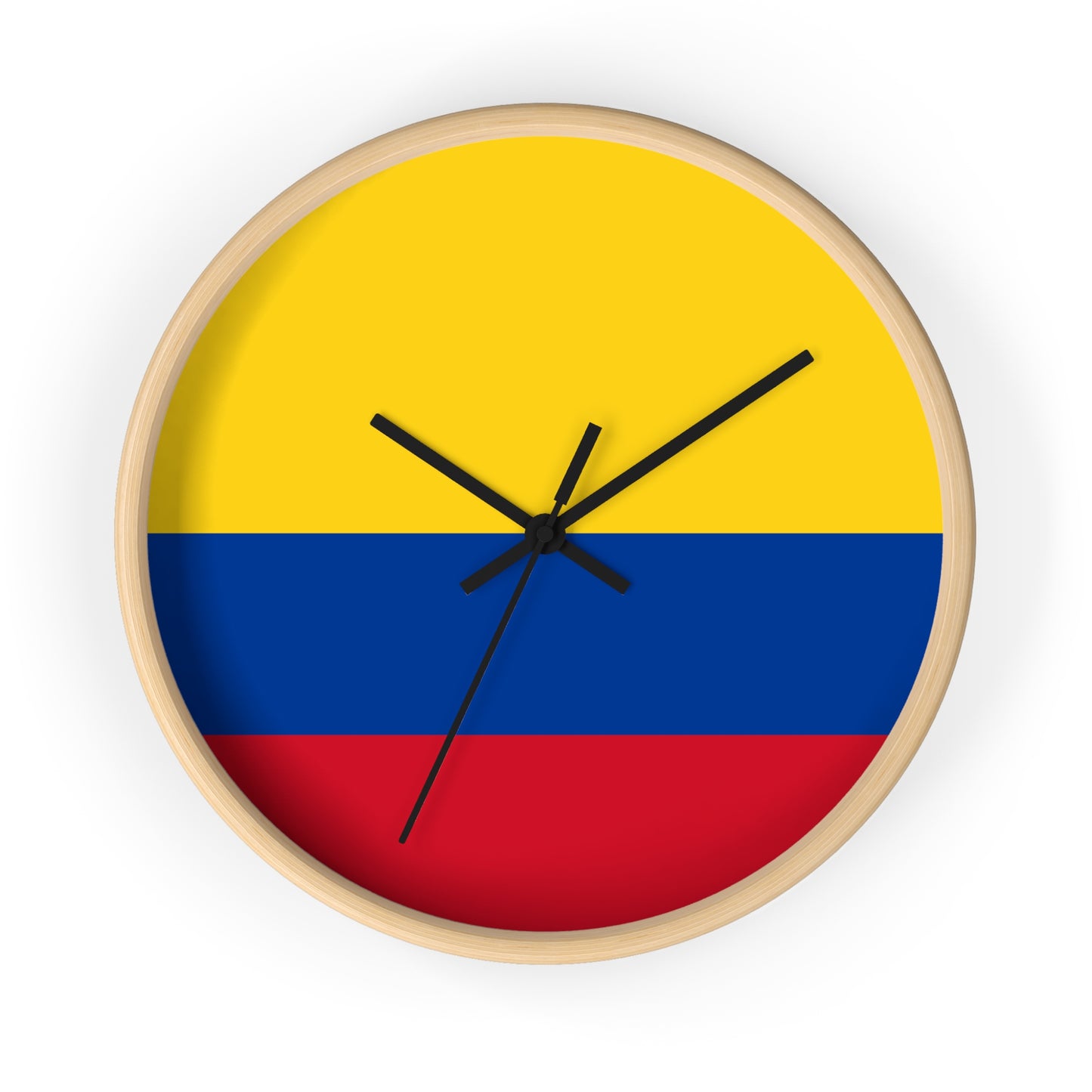 Colombian Flag Wall Clock - Vibrant Home Decoration for Proud Colombians