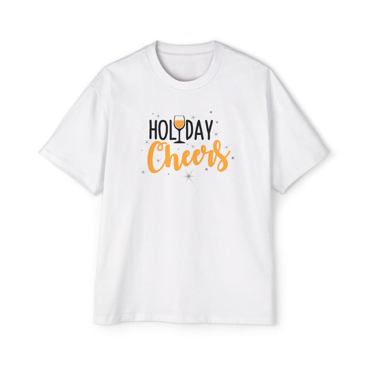 Men's Oversized Tee Holiday Cheers Festive Casual Wear