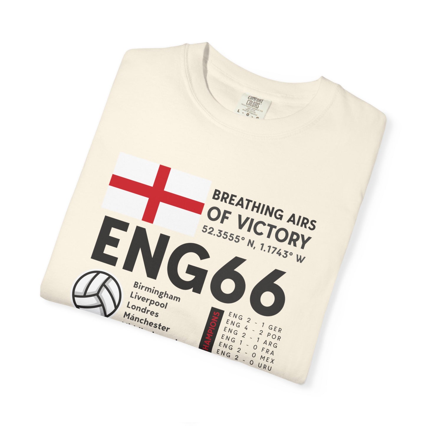 Unisex T-Shirt ENGLAND '66 Breathing Airs of Victory