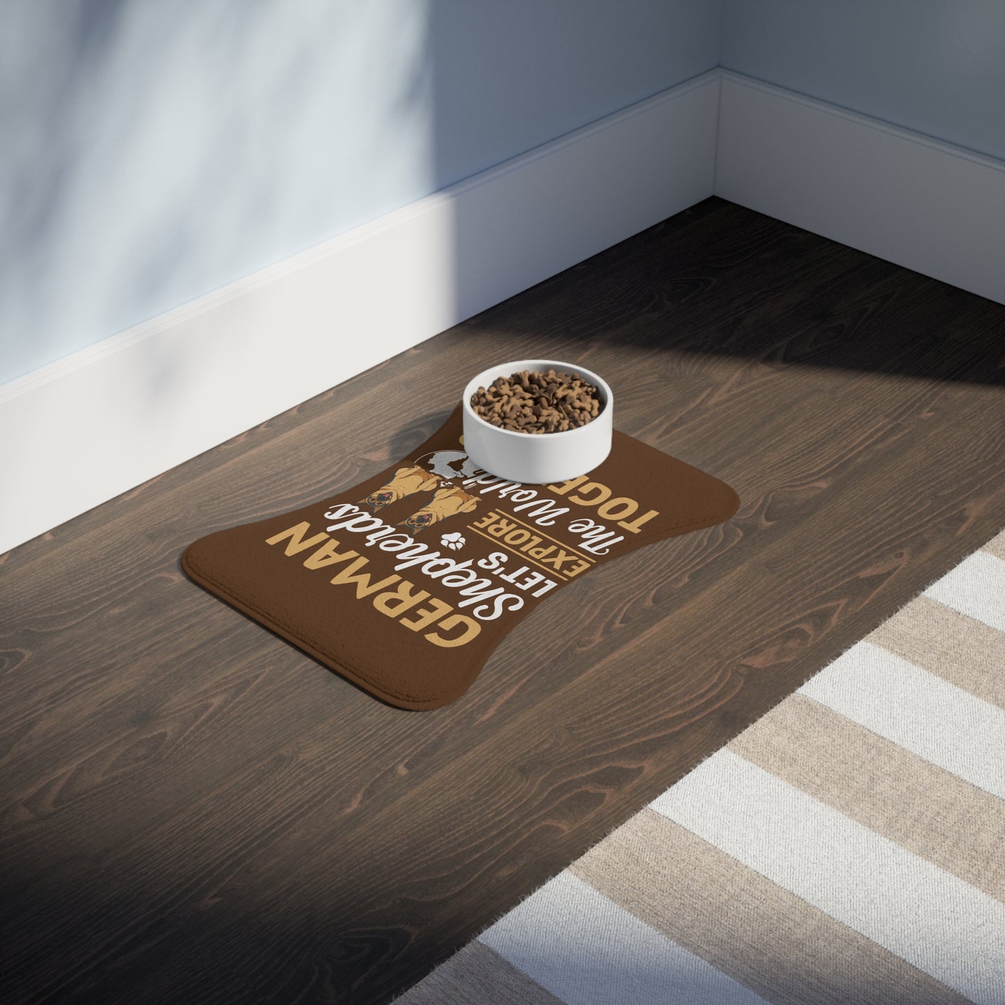Personalyzed Dog Feeding Mat German Shepherd Pet Mat for Dog Lovers