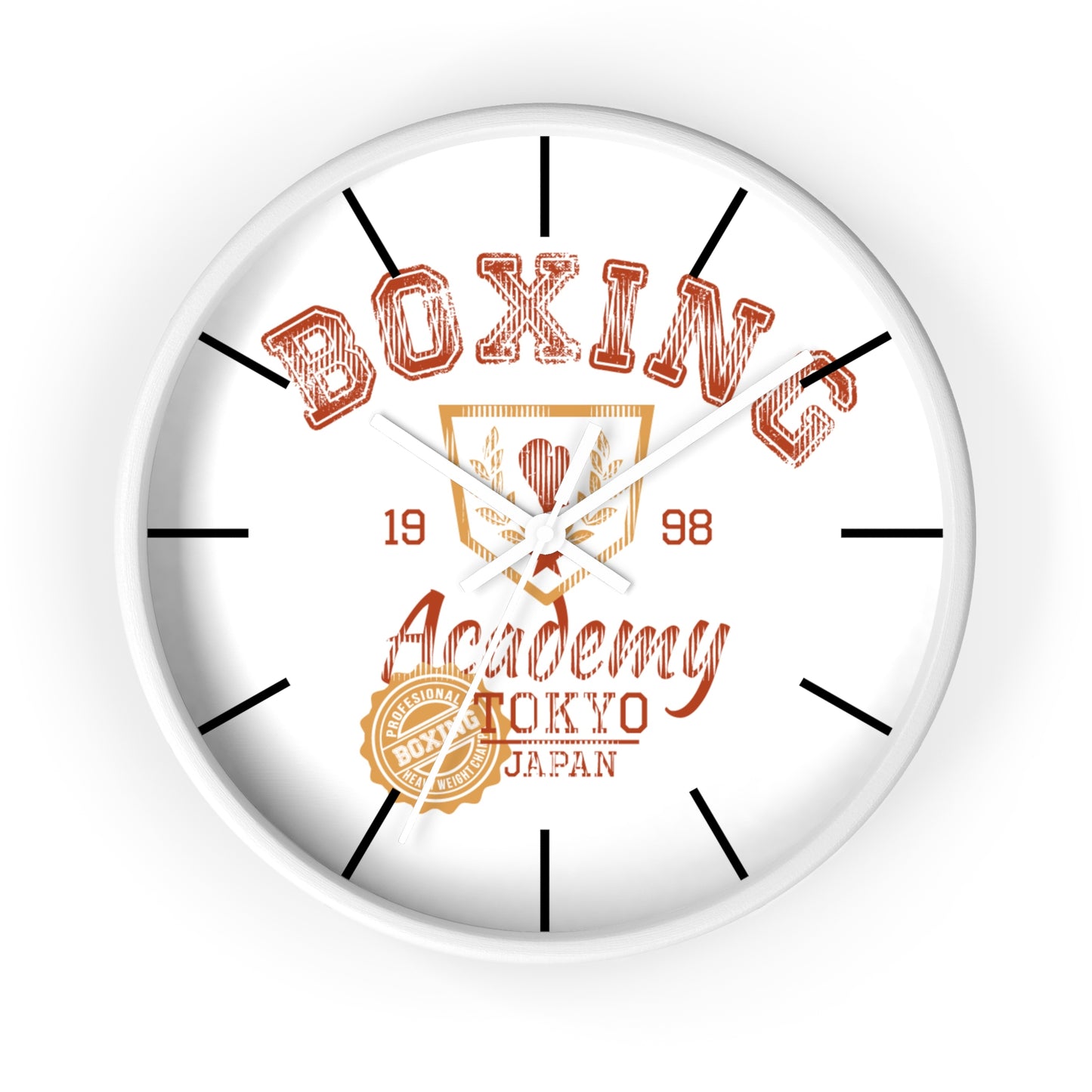 Boxing Academy Wall Clock - Vintage Style