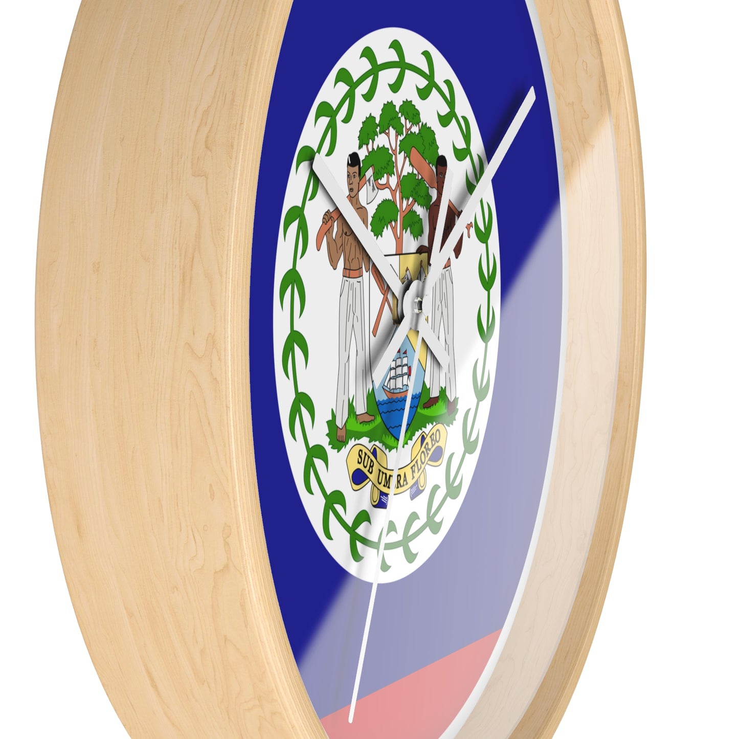 Belize Flag Wall Clock - Unique Home Decor for Belizean Pride