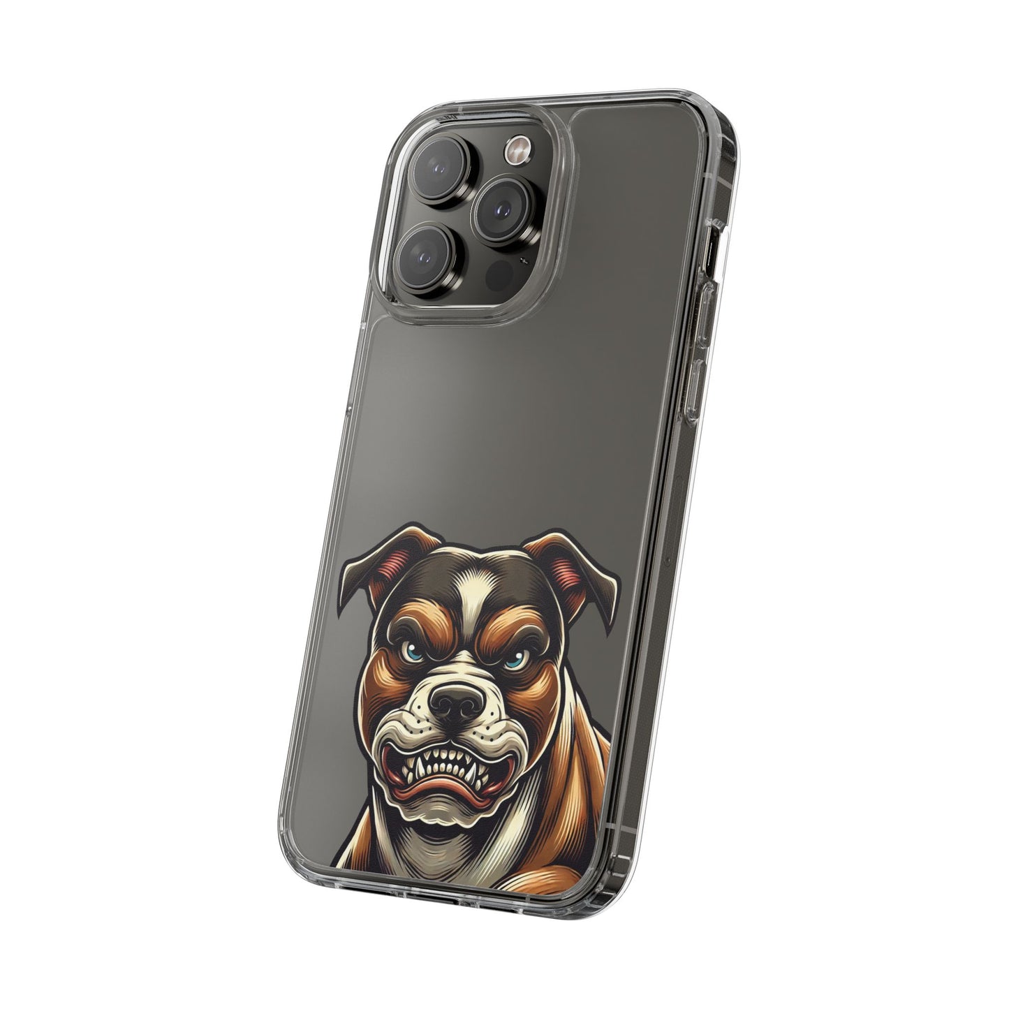 Pit Bull Print Clear Case - Perfect for Pet Lovers