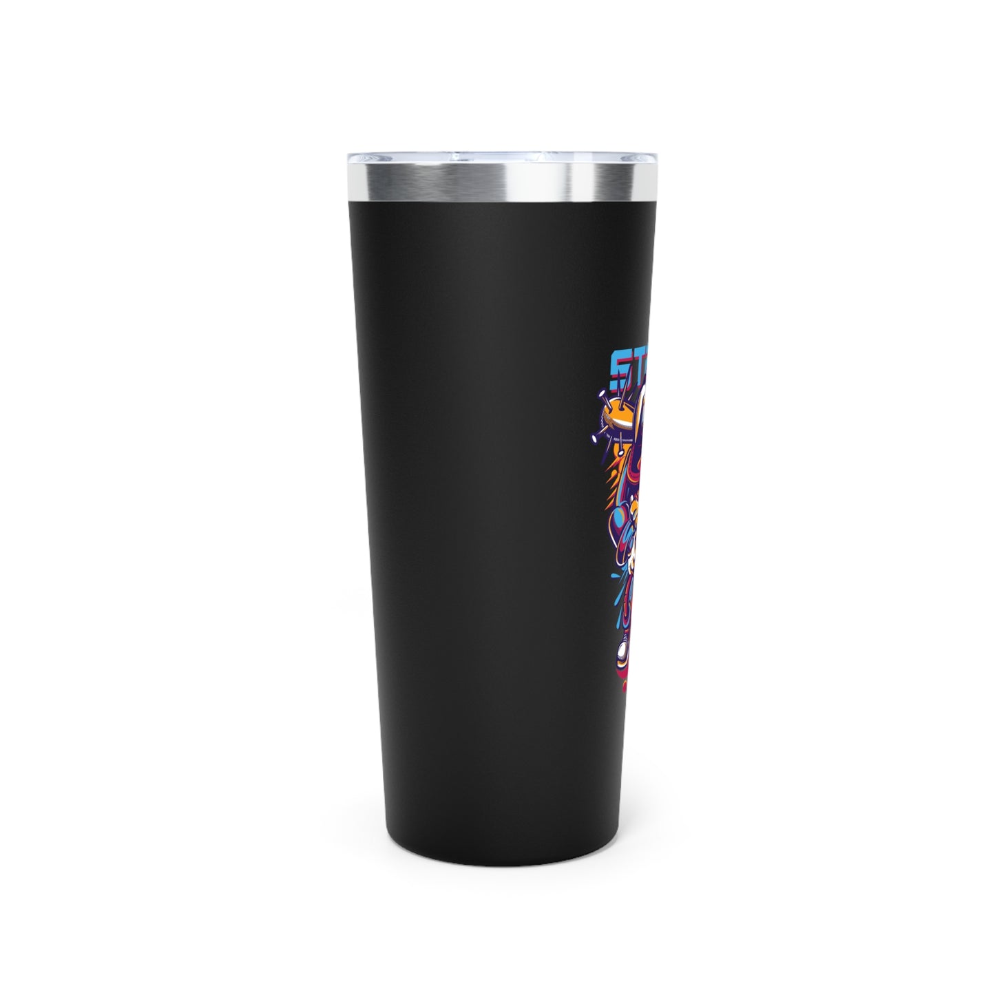 Stand Alone Copper Vacuum Insulated Tumbler - 22oz Fun Travel Mug