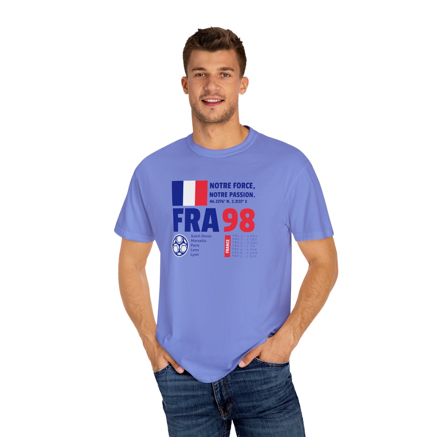Unisex T-shirt France 98 Victory Celebrate French Passion