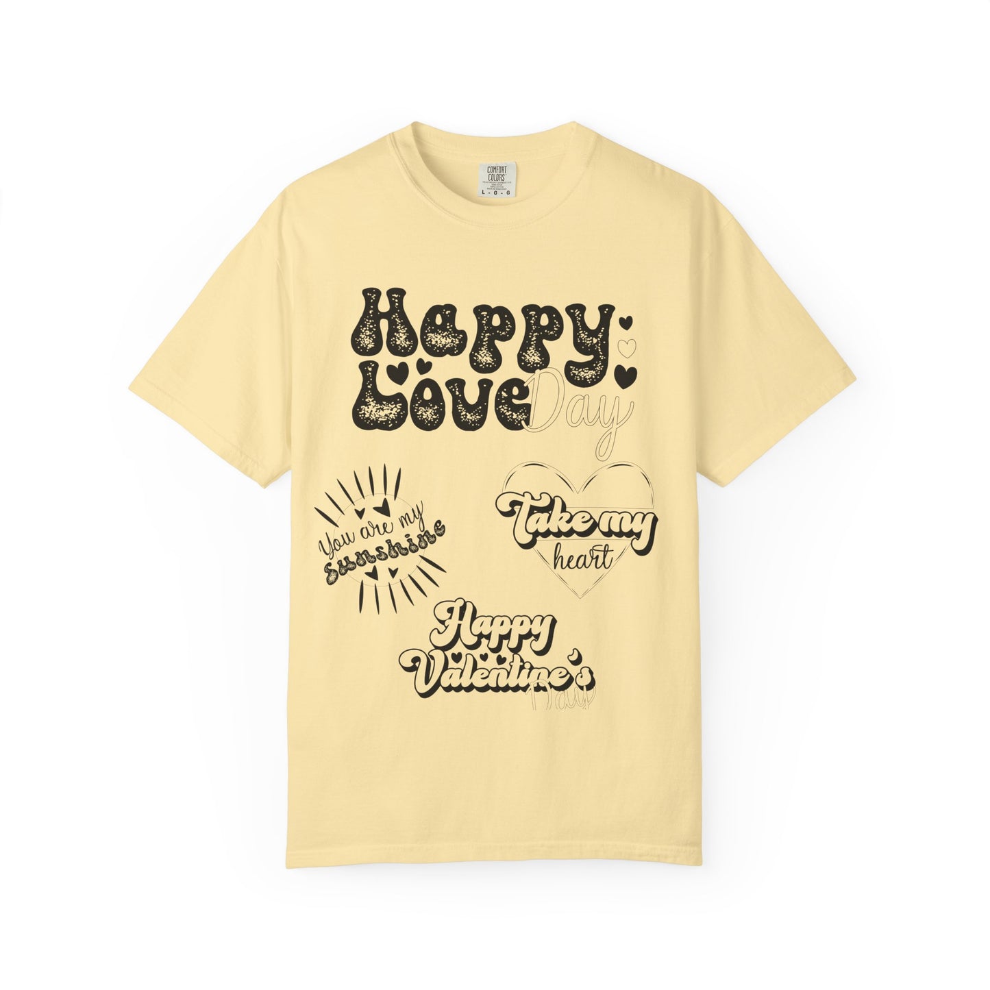 Women Graphic T-Shirt Happy Love Day for Valentine's Day
