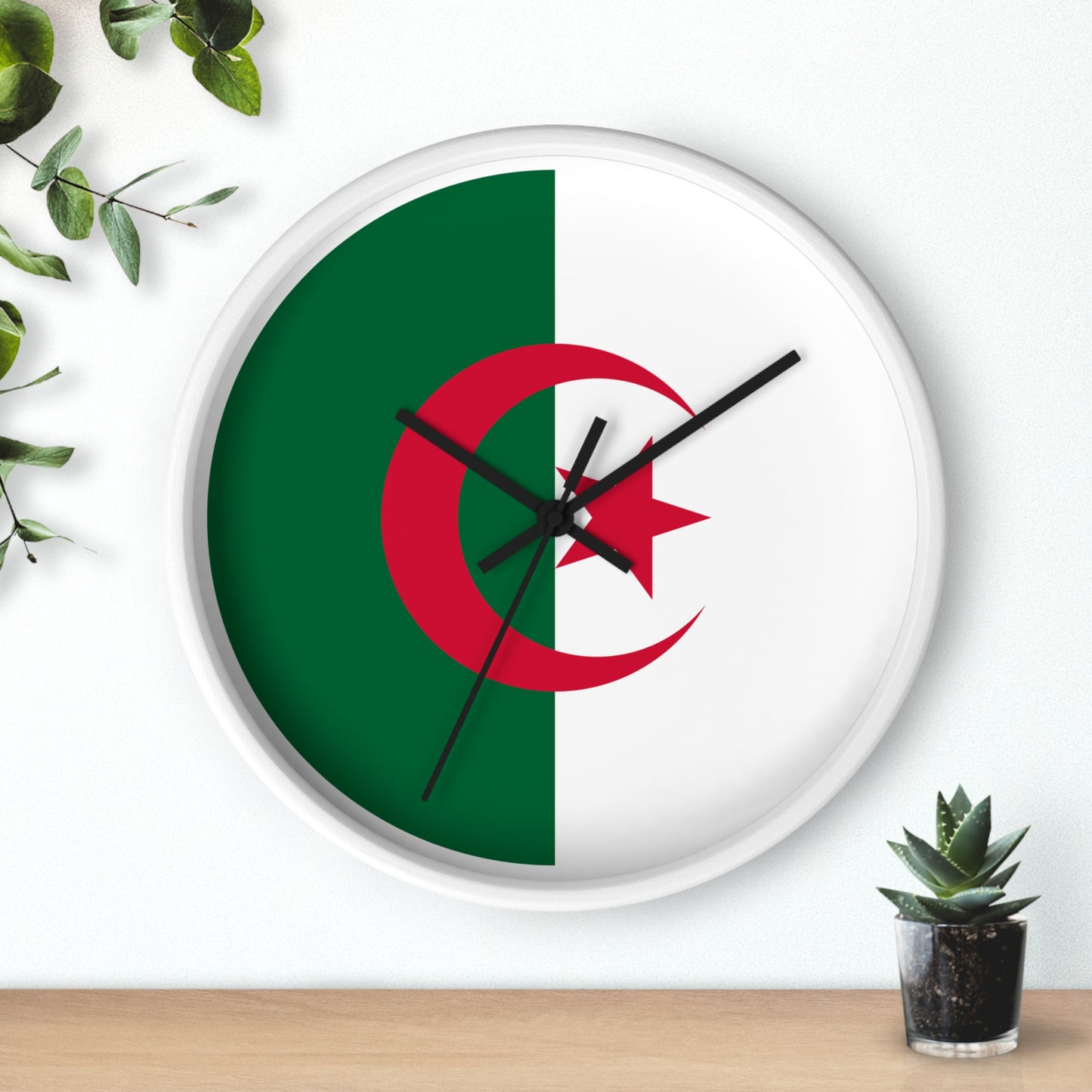 Algerian Flag Wall Clock - Stylish Home Decor for National Pride