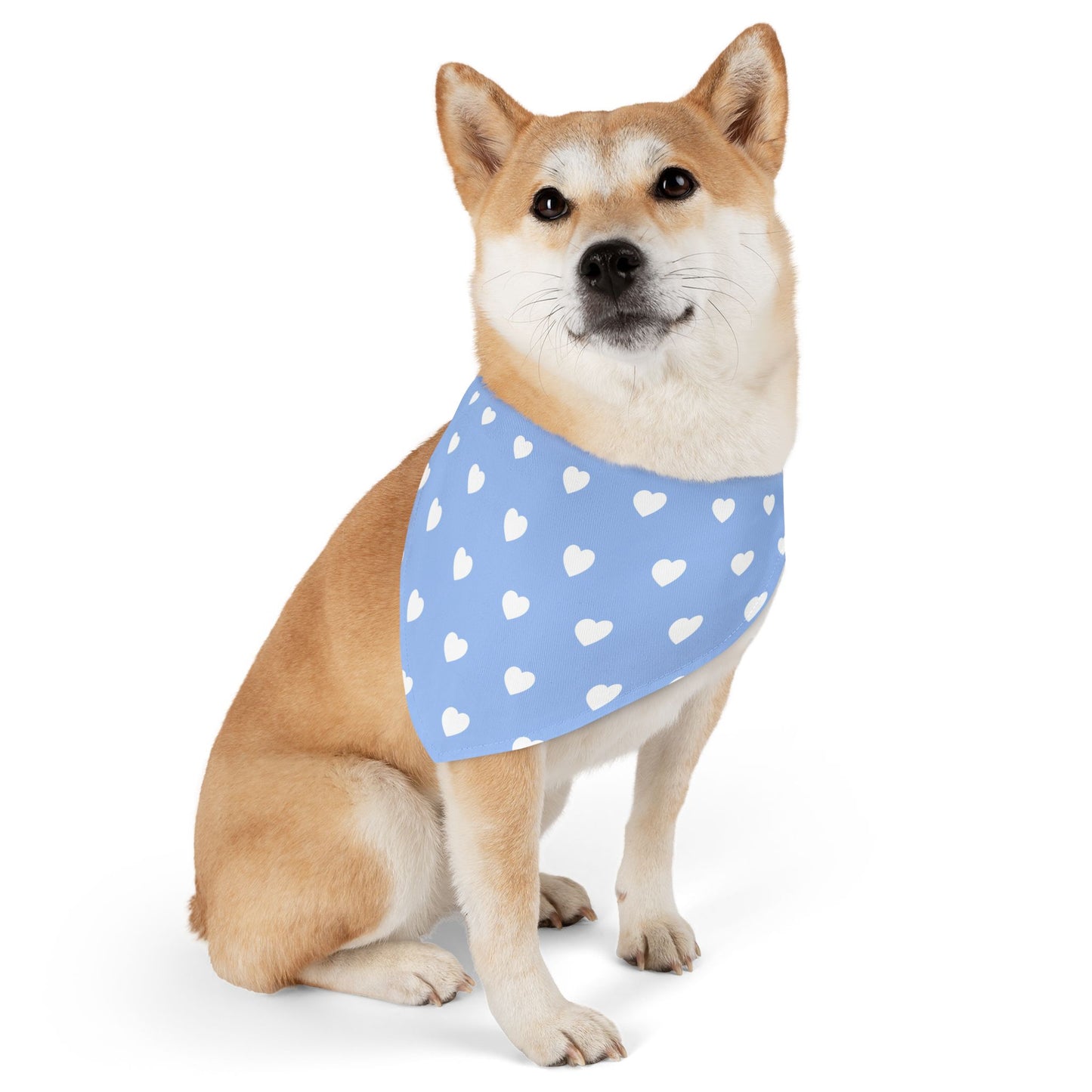 Love Heart Pattern Pet Bandana Collar for Dogs