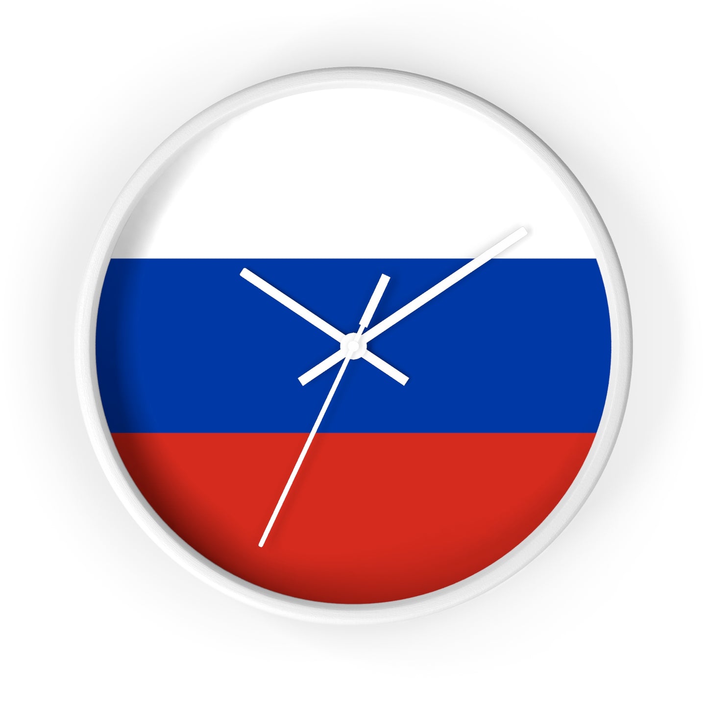Russian Flag Wall Clock - Modern Decorative Timepiece for Home or Office