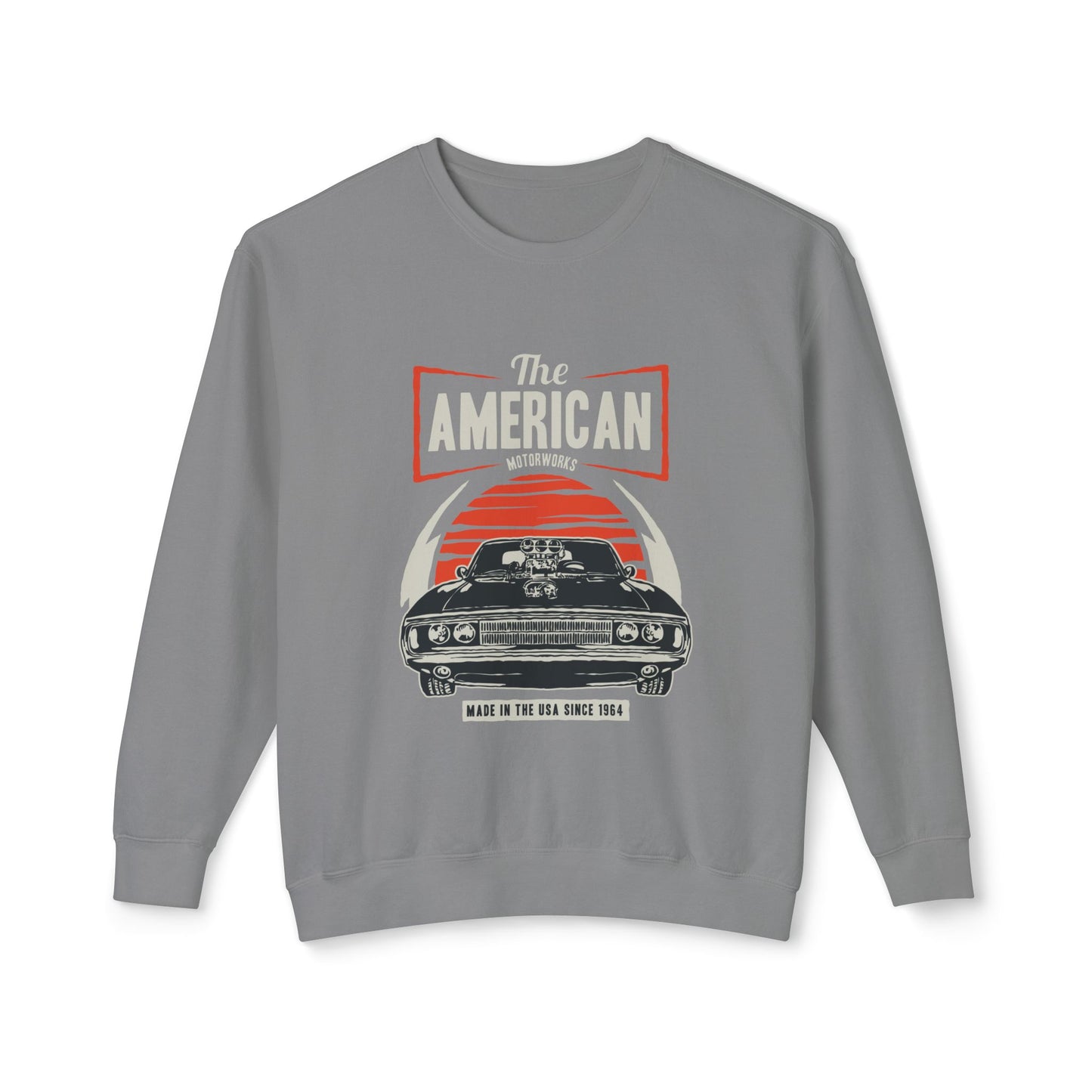 Men's Sweatshirt "The American Vintage Crewneck" Classic Car Fans