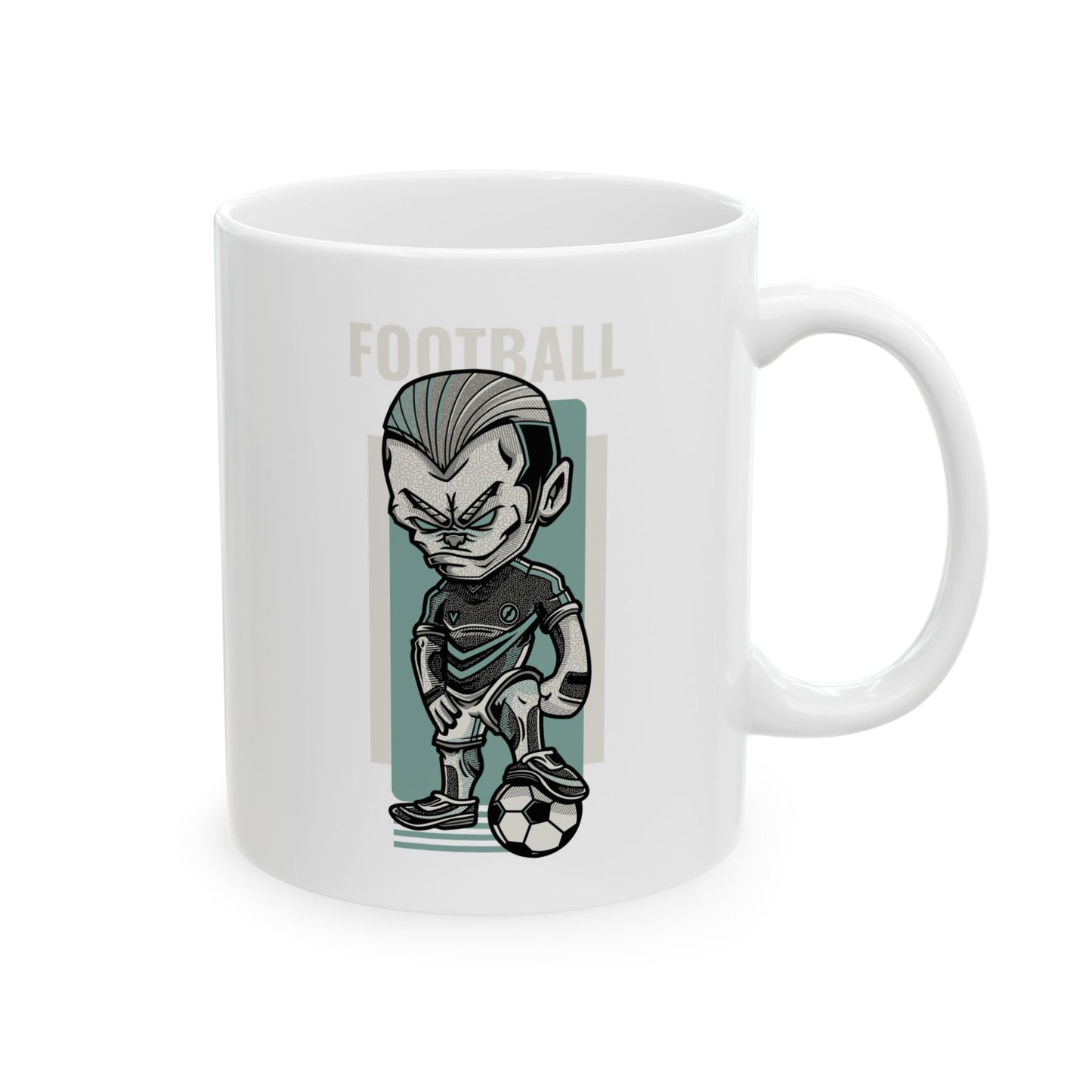 Football Funny Ceramic Coffee Mug 11oz Perfect Gift for Friends & Family