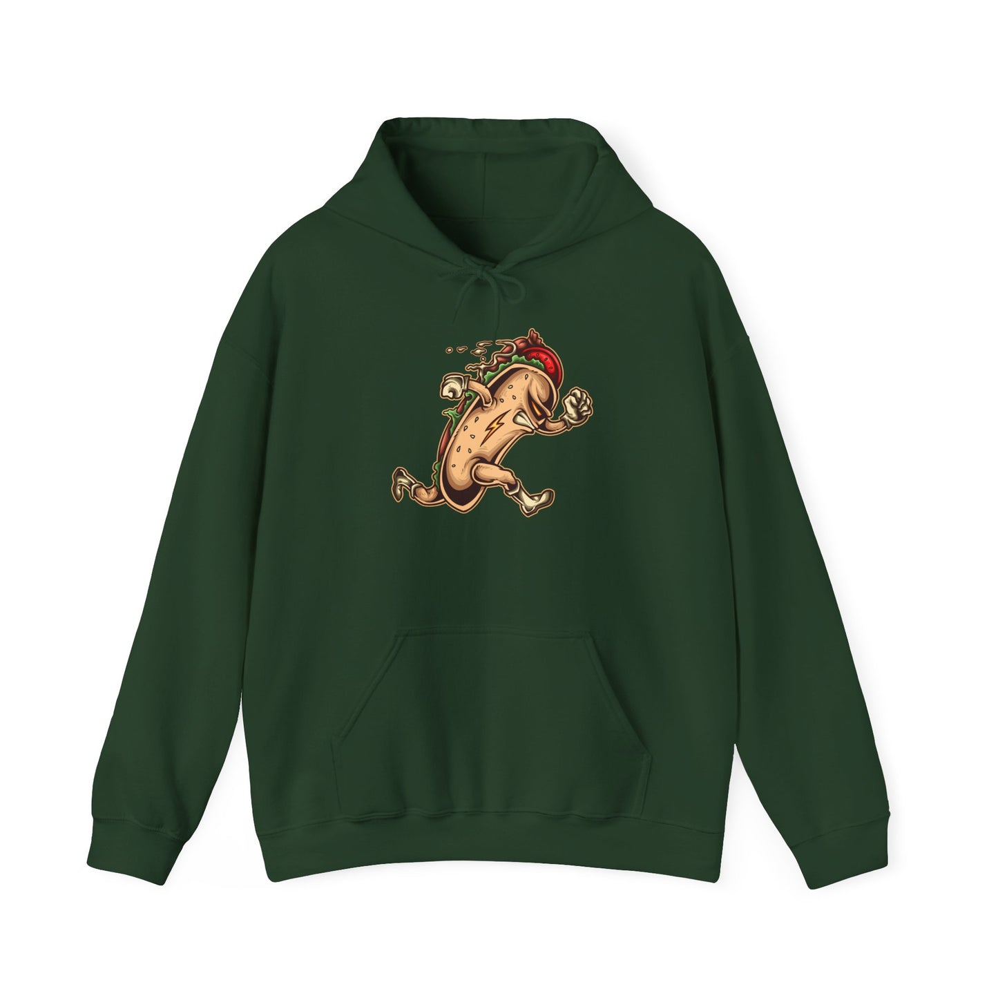 Fun Taco Running Unisex Hooded Sweatshirt