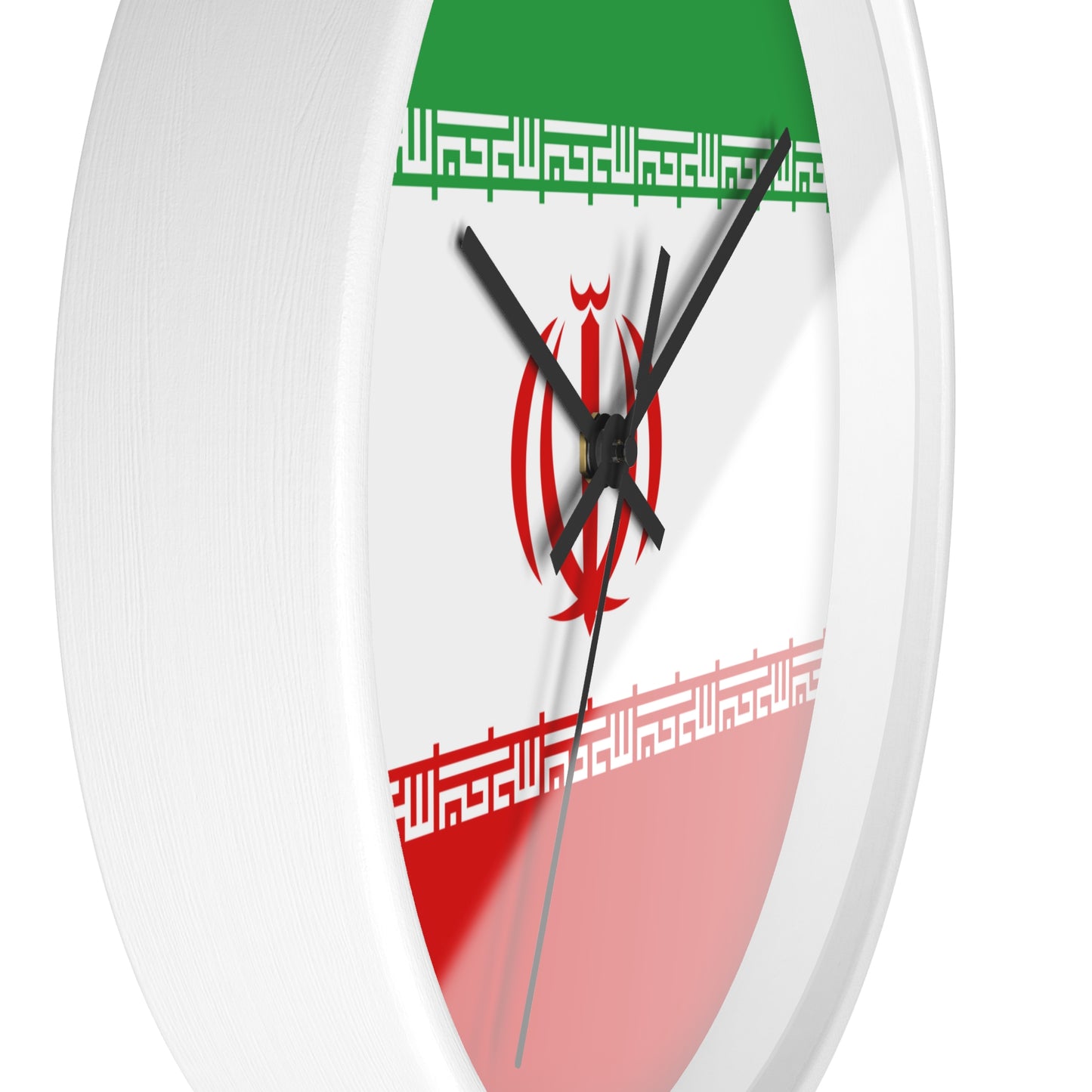 Patriotic Iran Wall Clock - Stylish Home Decor for National Pride