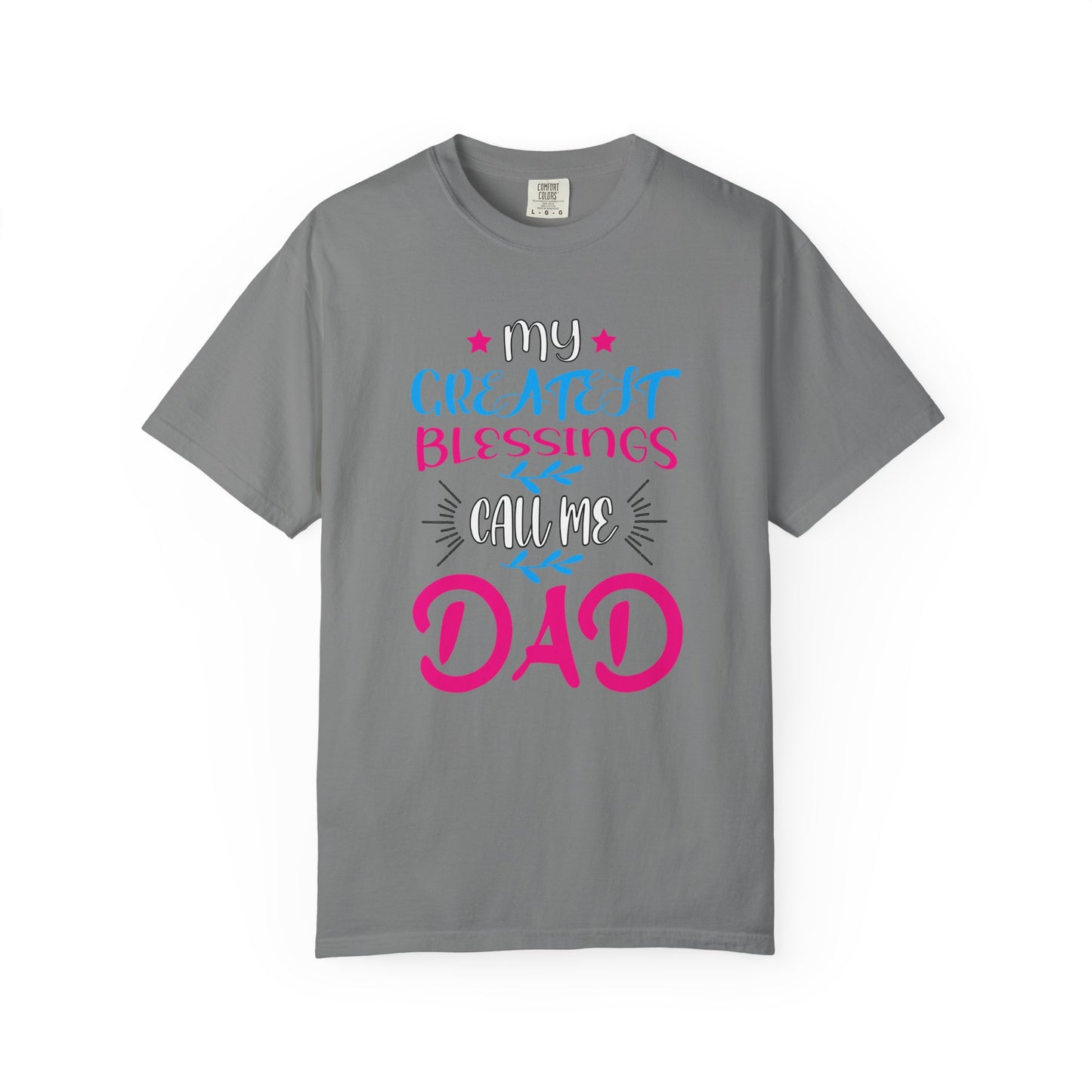 Men's Fatherhood Personalized Blessings T-Shirt