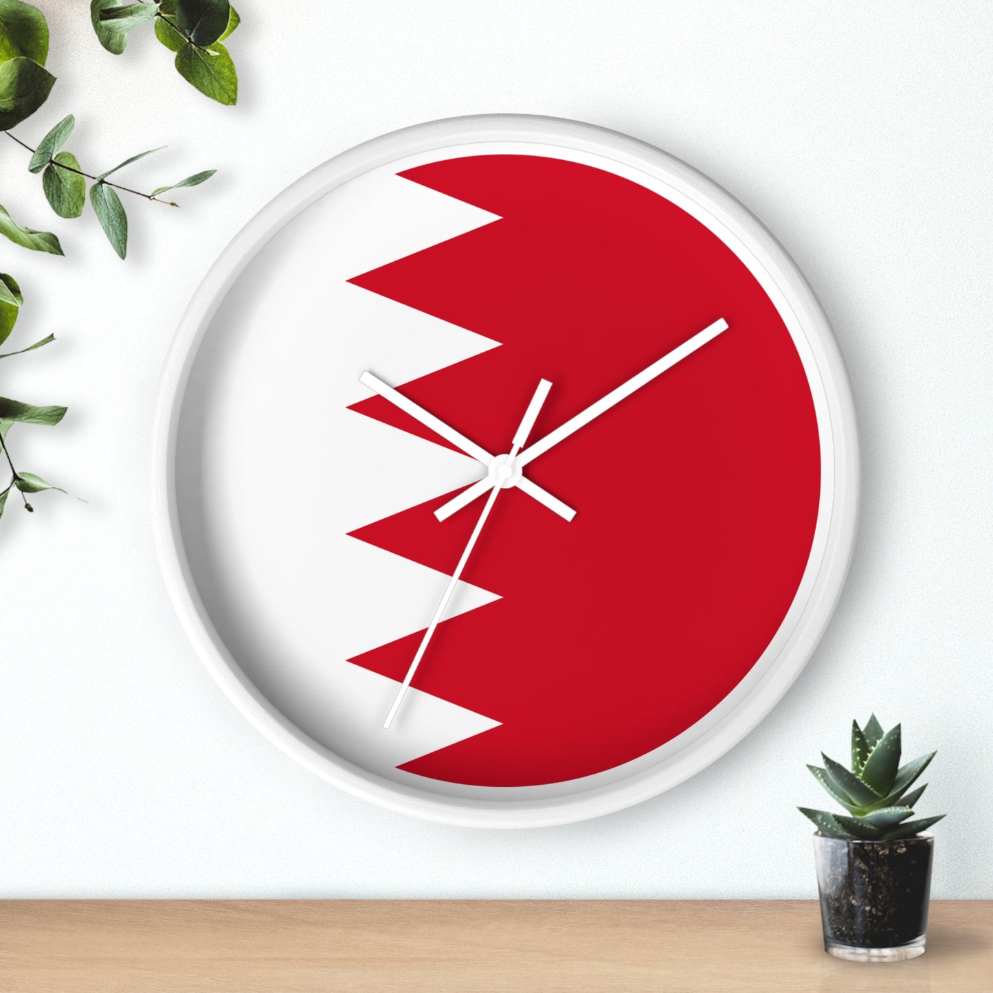 Bahrain Flag Wall Clock - Modern Home Decor for National Pride