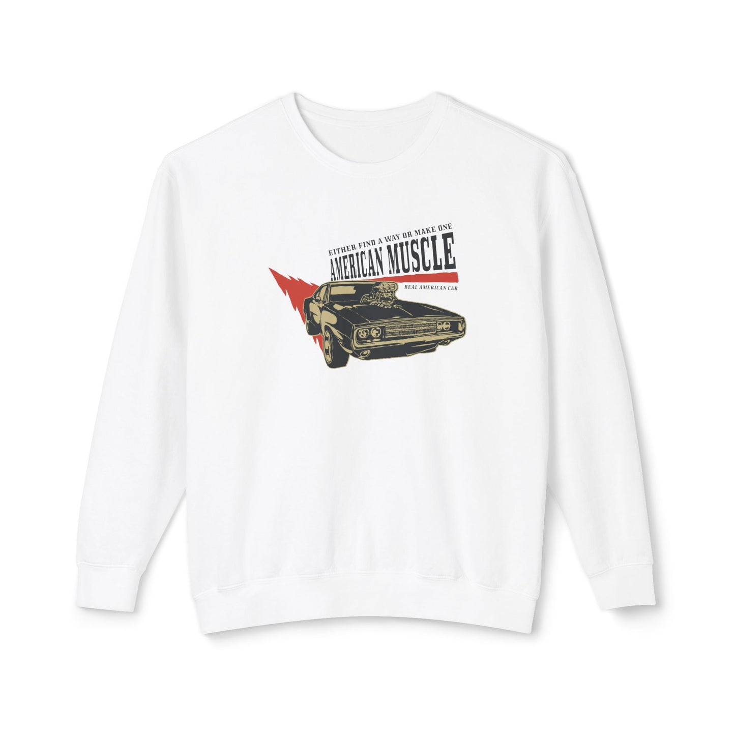 Men's Sweatshirt American Muscle - Vintage Car Fans