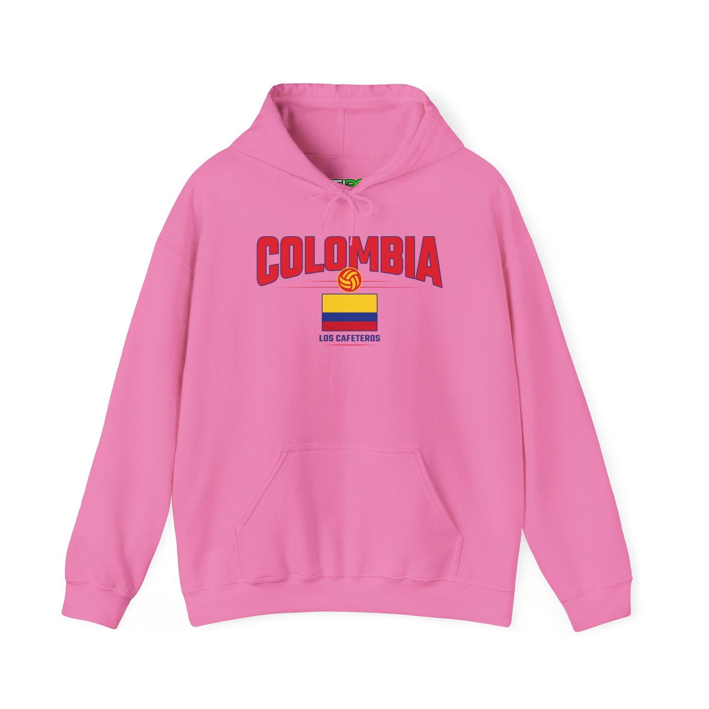 Unisex Hoodie Love Colombia Sweatshirt with Flag Design