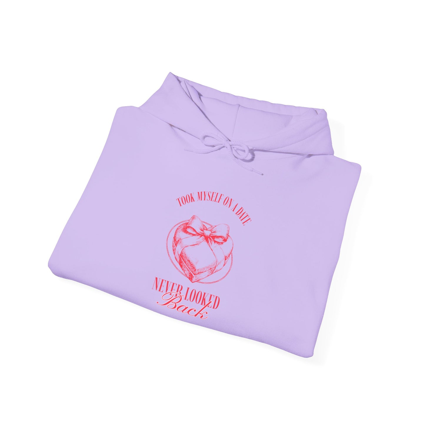 Motivational Unisex Hooded - "Never Looked Back" Valentine's Day Vibe