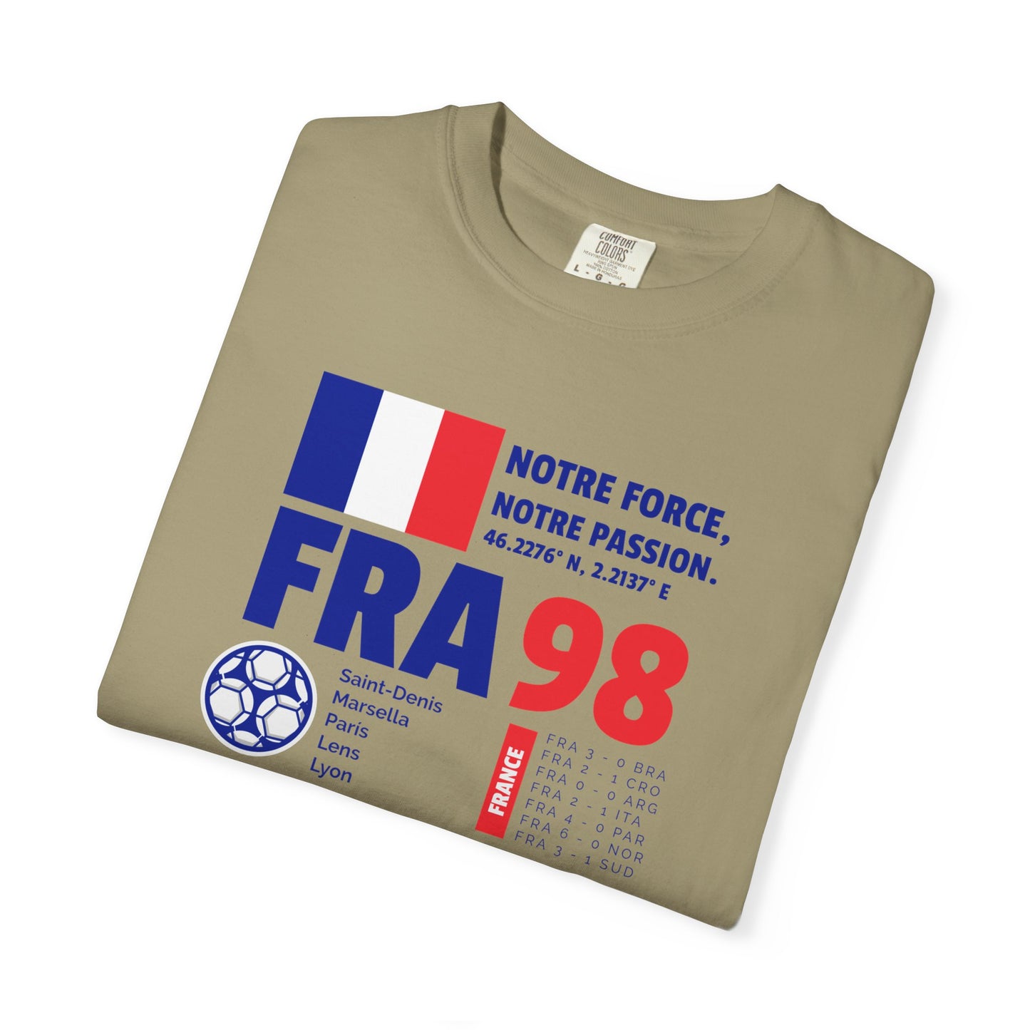 Unisex T-shirt France 98 Victory Celebrate French Passion