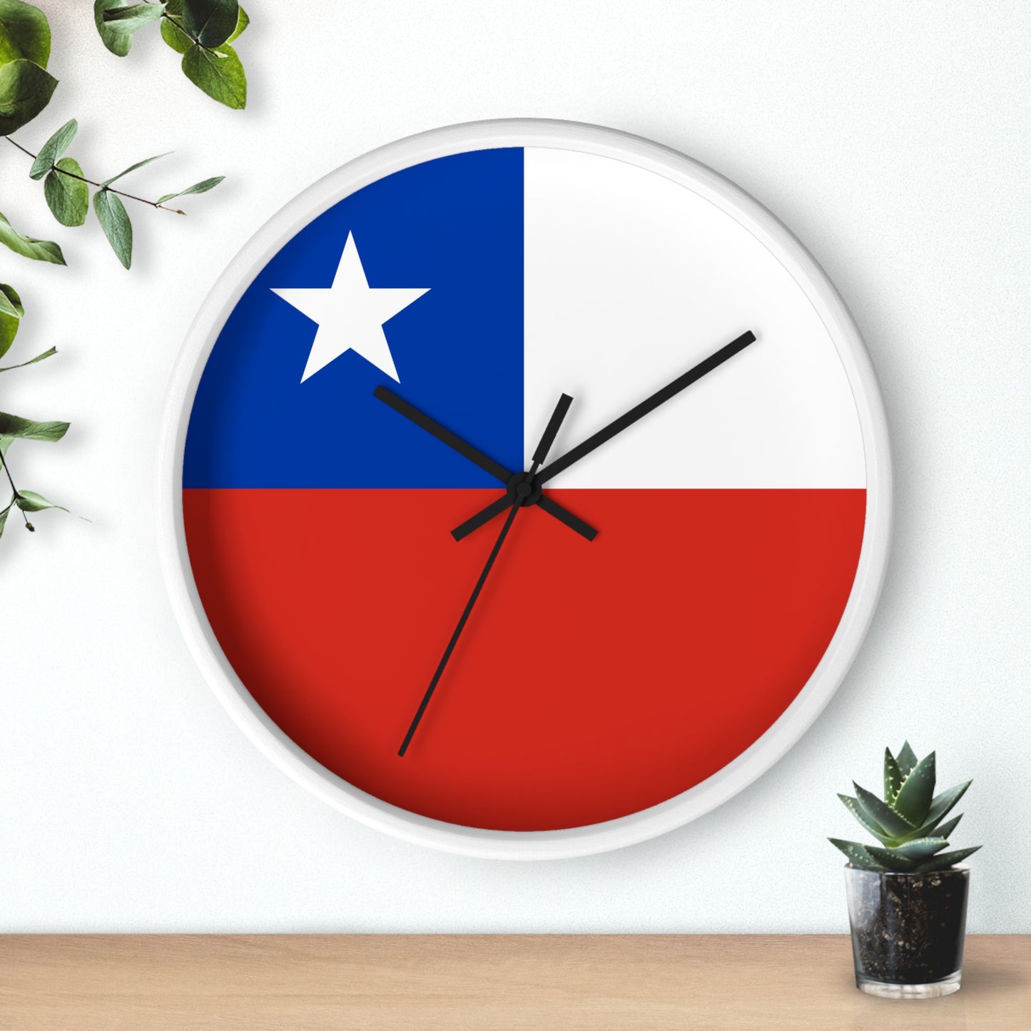 Chilean Flag Wall Clock - Stylish Timepiece for Home Decor - Perfect Gift