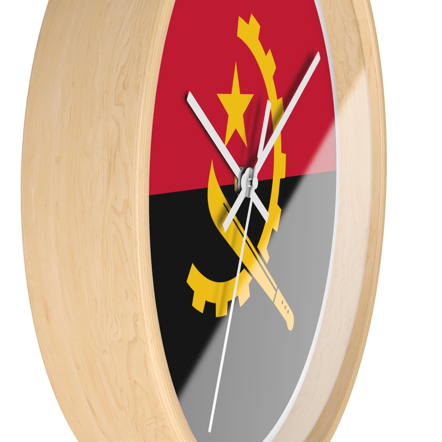 Angola Flag Wall Clock - Stylish Home Decor for Patriotic Enthusiasts