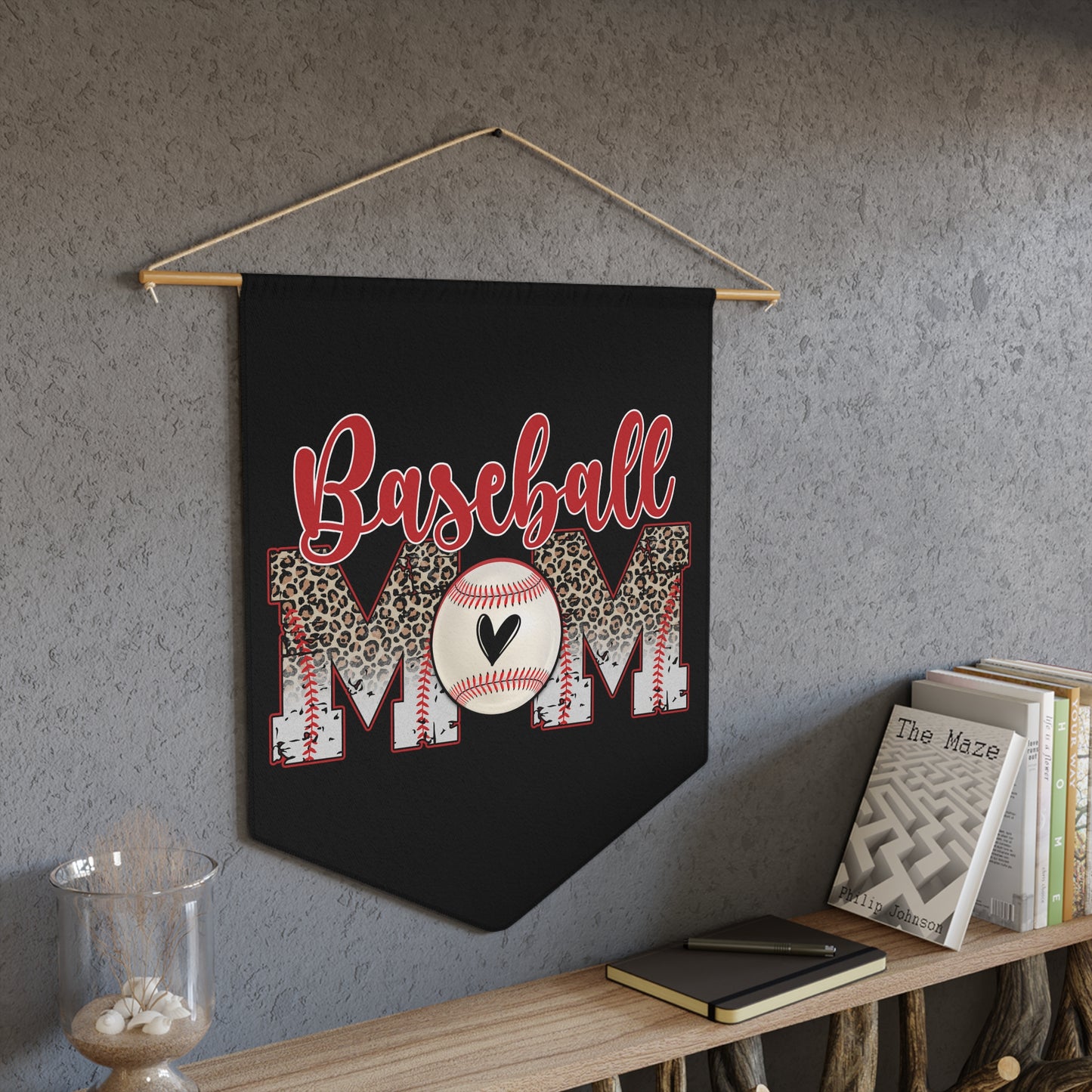 Baseball Mom Pennant for Proud Sports Moms