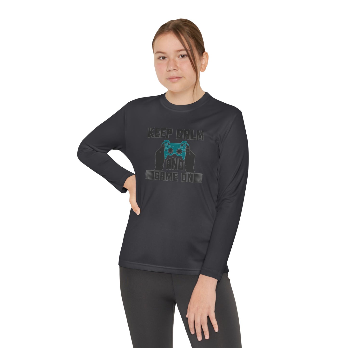 Kids Fun Gaming Long Sleeve Keep Calm and Game On