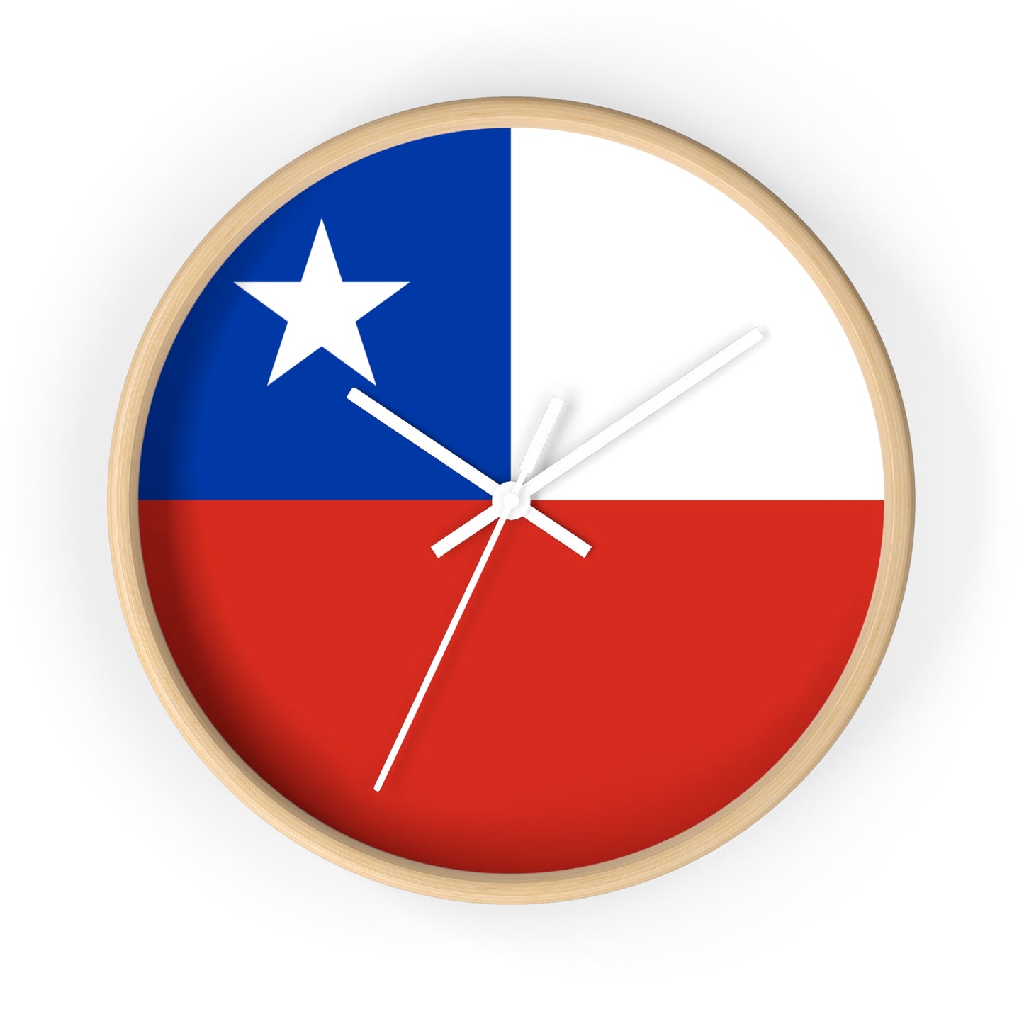 Chilean Flag Wall Clock - Stylish Timepiece for Home Decor - Perfect Gift