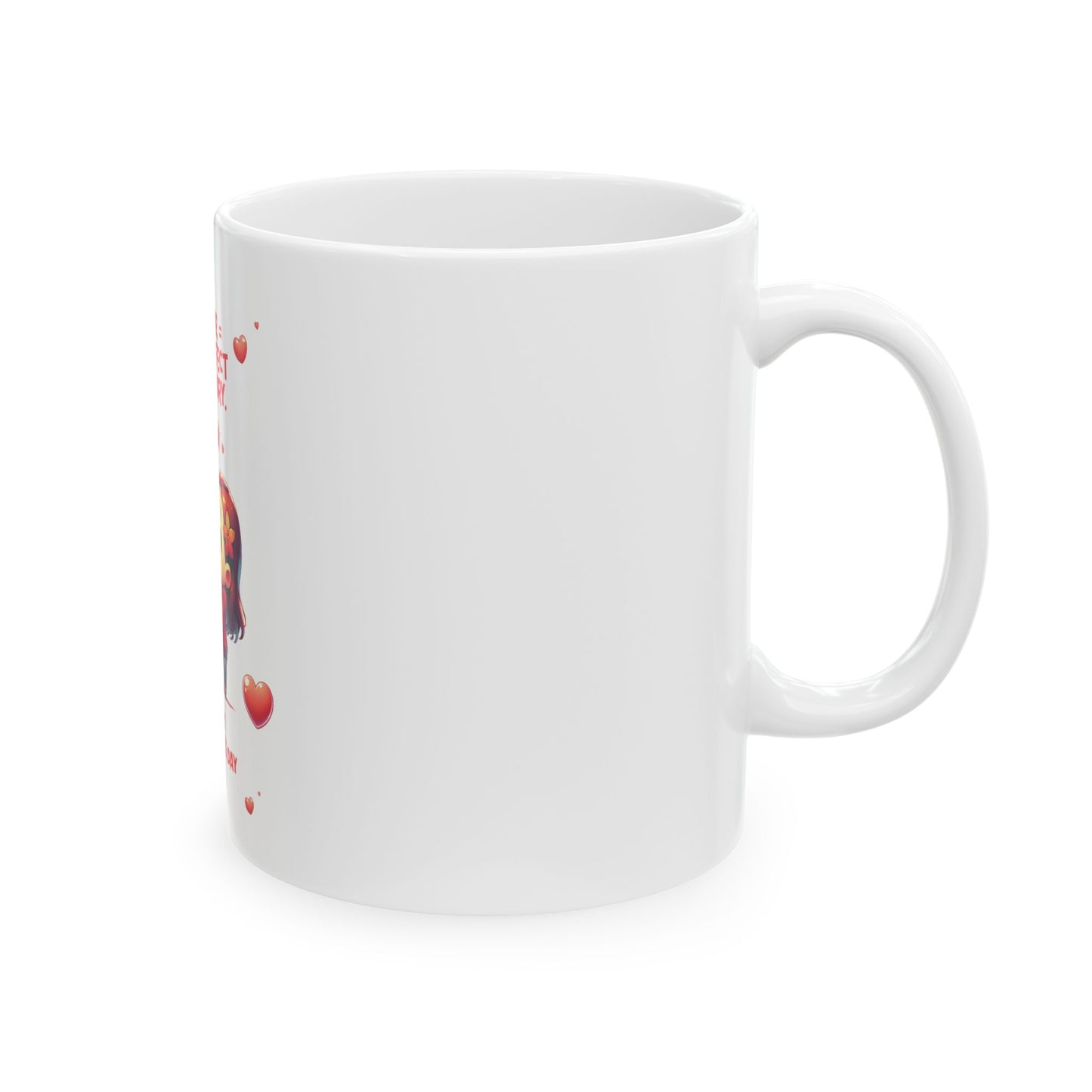 Love Story Ceramic Mug - 11oz, Gift for Daily Inspiration, Valentine's Day