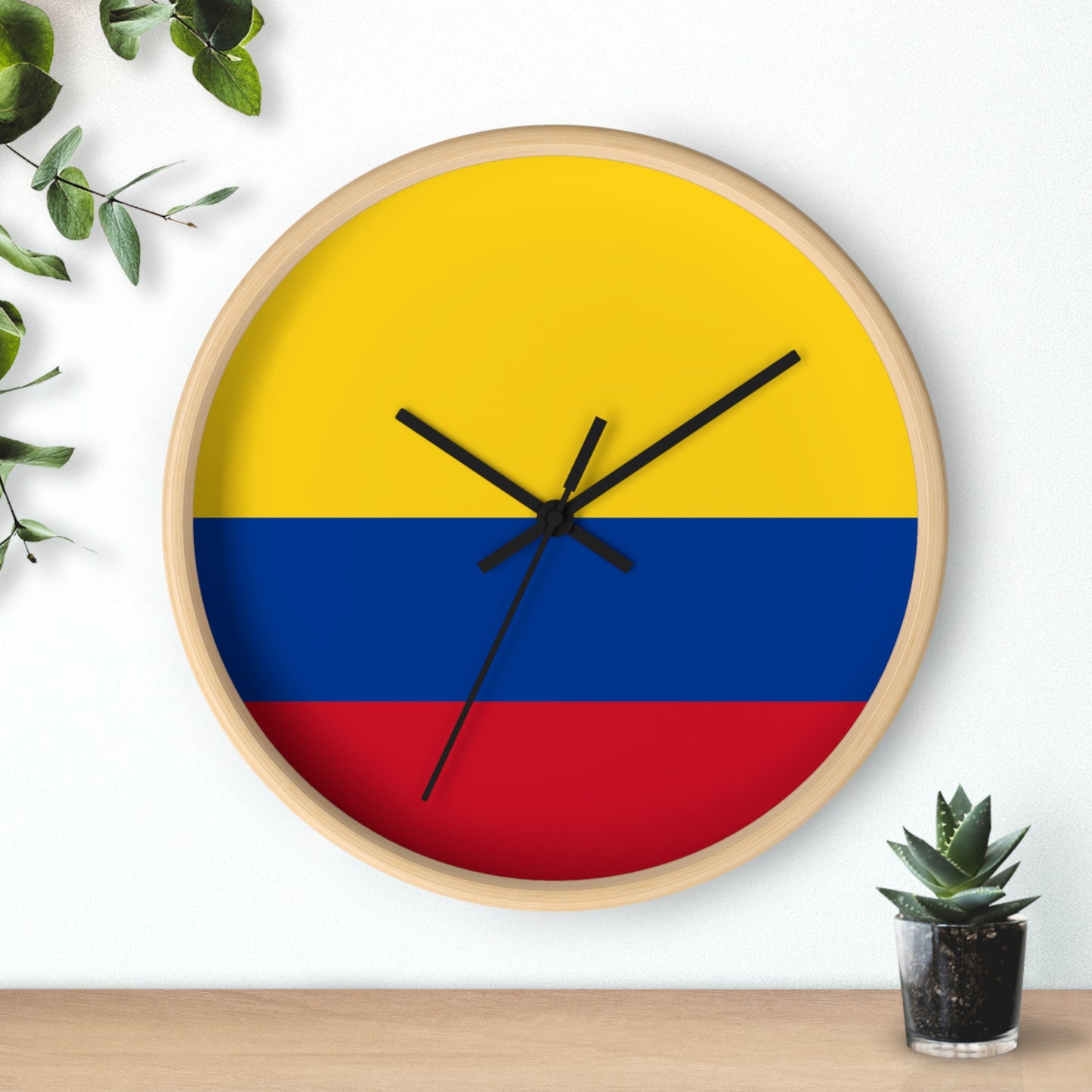 Colombian Flag Wall Clock - Vibrant Home Decoration for Proud Colombians