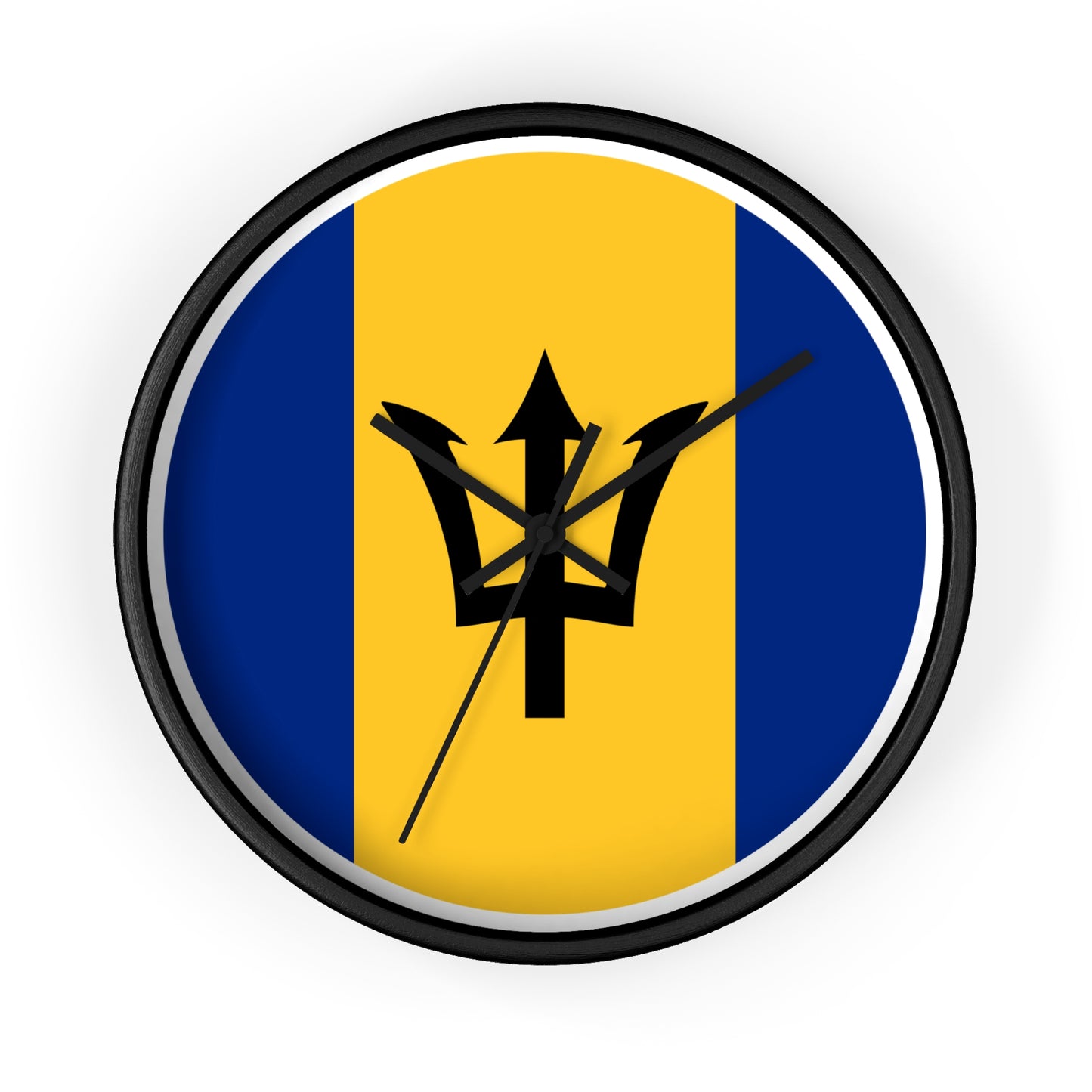 Barbados Flag Wall Clock - Perfect for Island Lovers and Home Decor