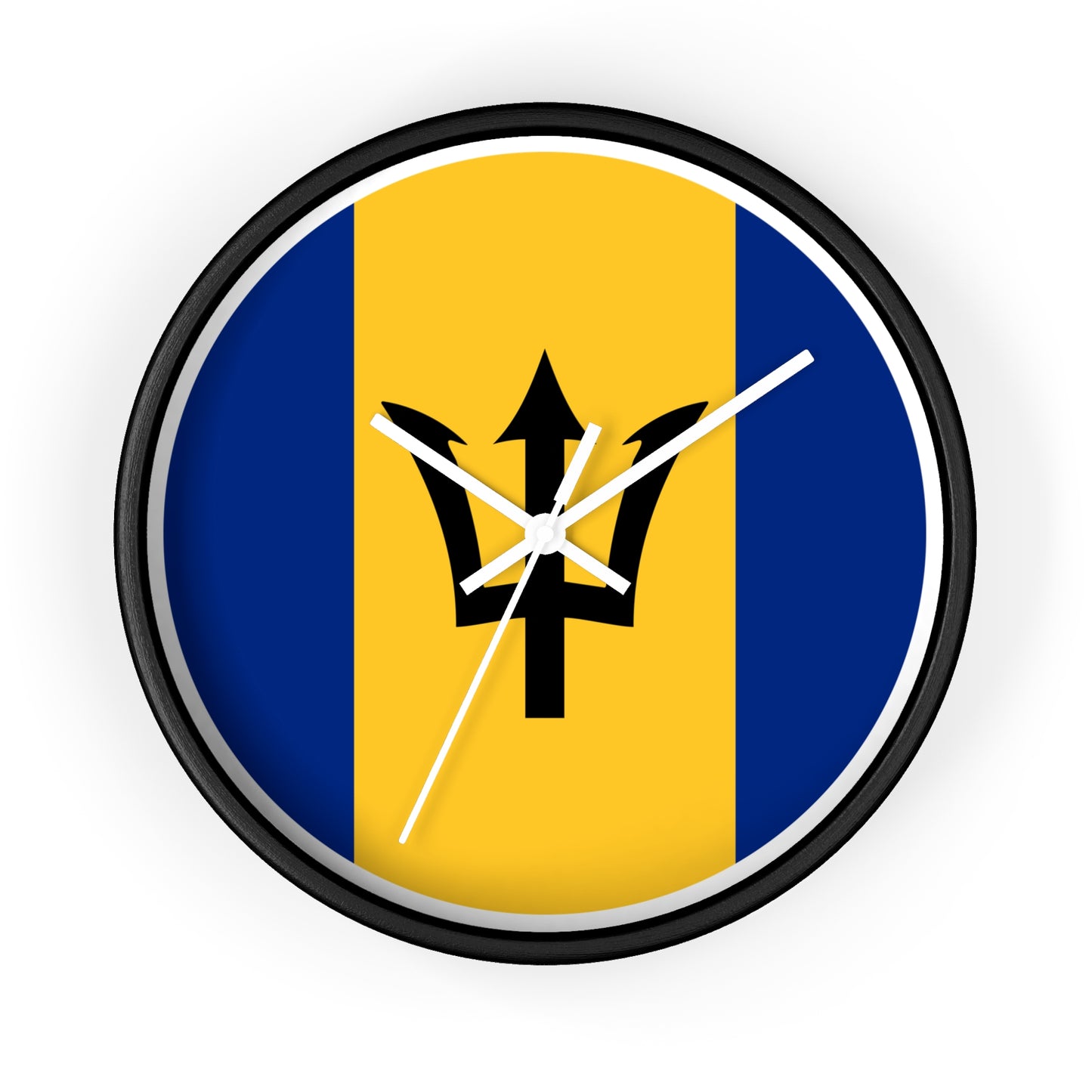 Barbados Flag Wall Clock - Perfect for Island Lovers and Home Decor