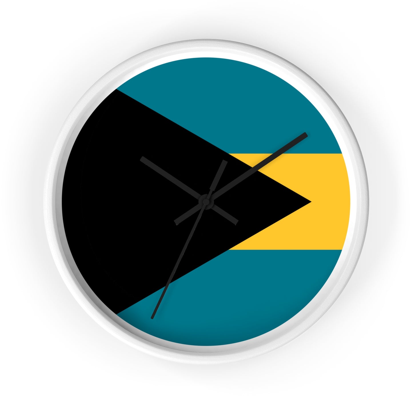 Bahamas Flag Wall Clock - Modern Home Decor for Beach Lovers