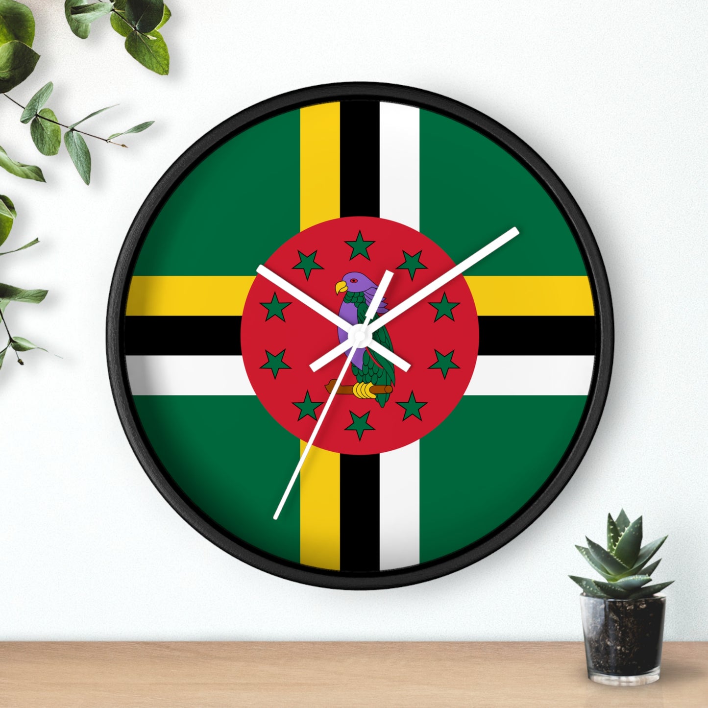 Dominica Flag Wall Clock | Vibrant Caribbean Home Decor