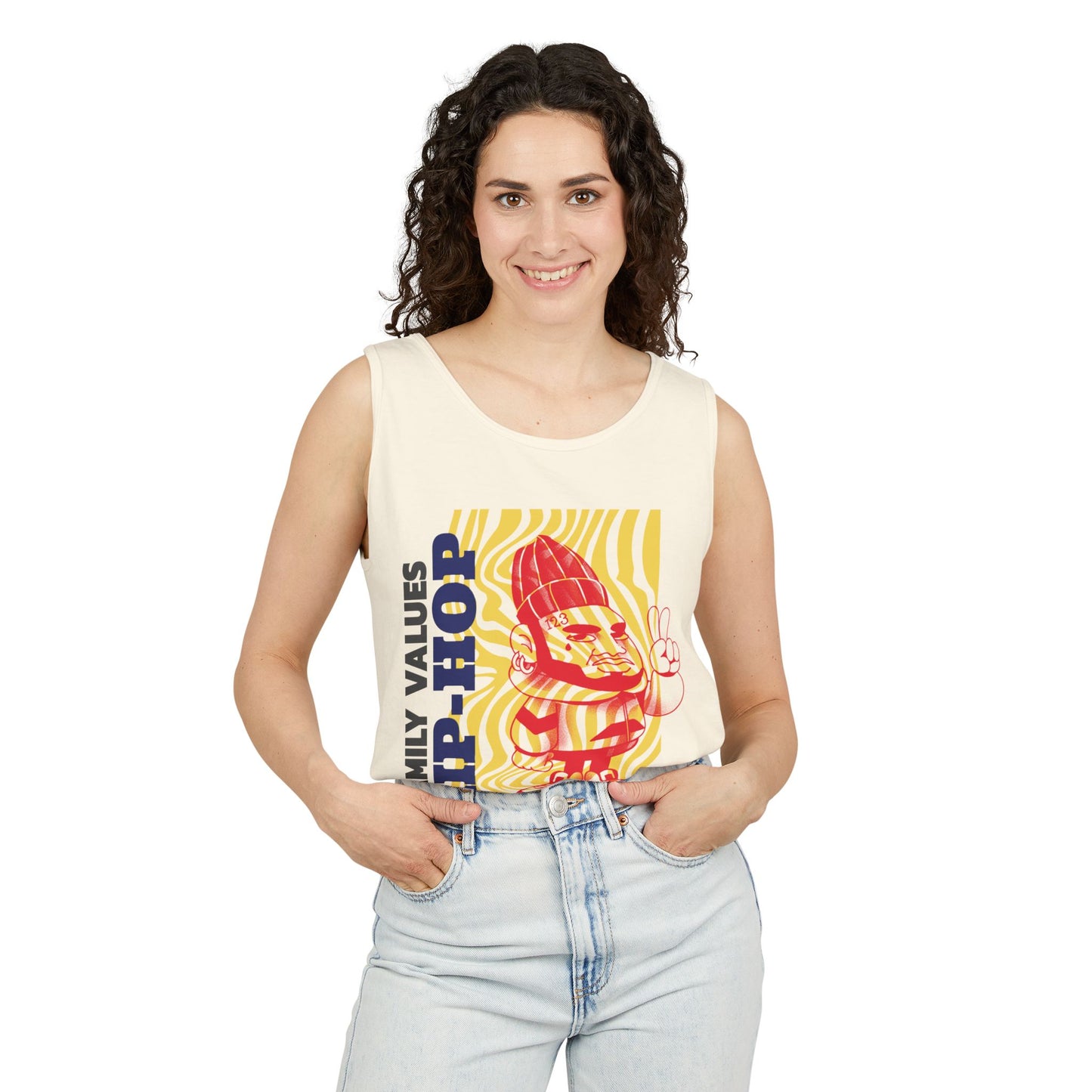 Men's Hip-Hop Vibes Tank Top Graphic Family Values