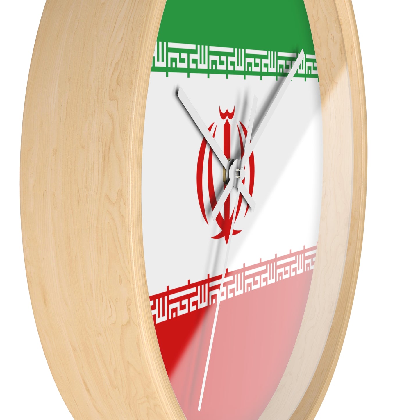 Patriotic Iran Wall Clock - Stylish Home Decor for National Pride