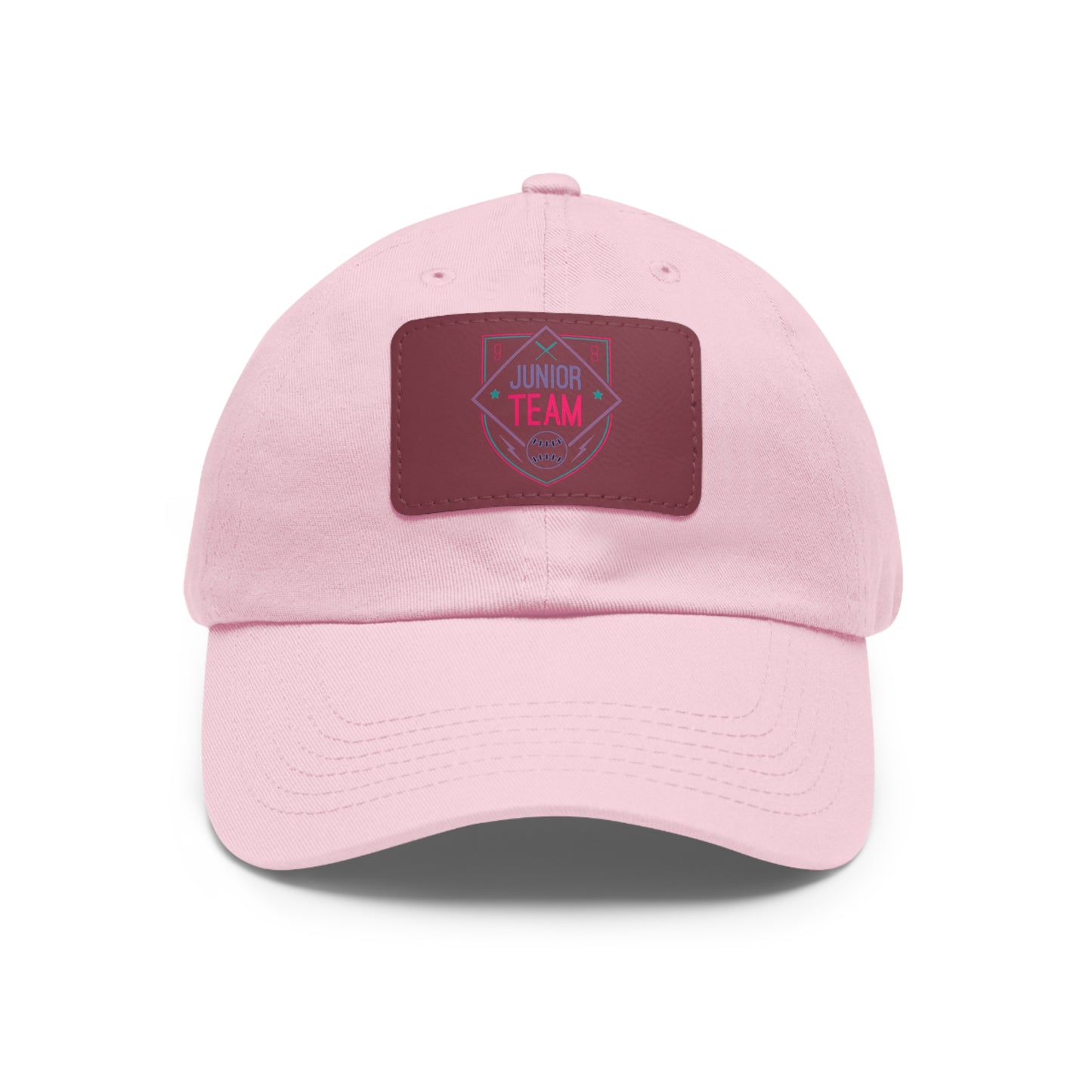 Junior Team Leather Patch Dad Hat | Casual Baseball Cap