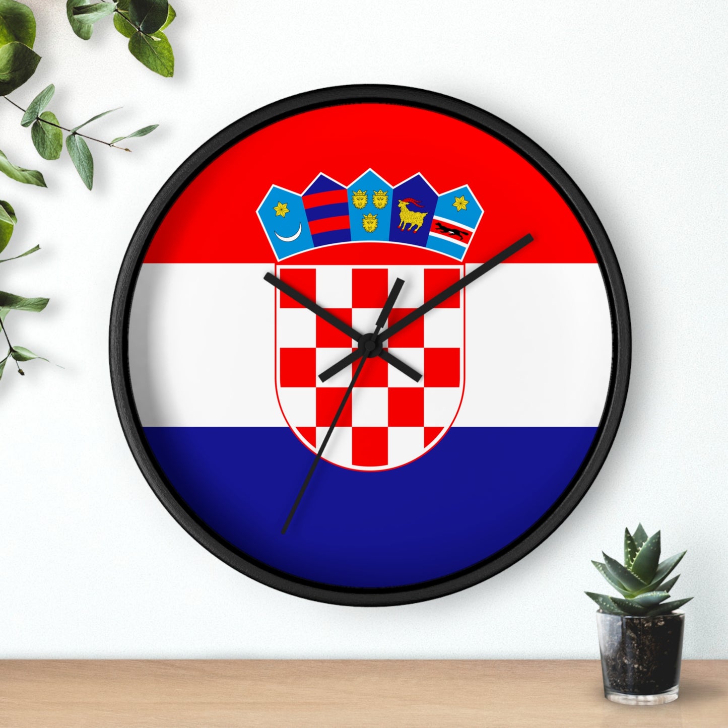 Croatian Flag Wall Clock - Elegant Home Decor for National Pride