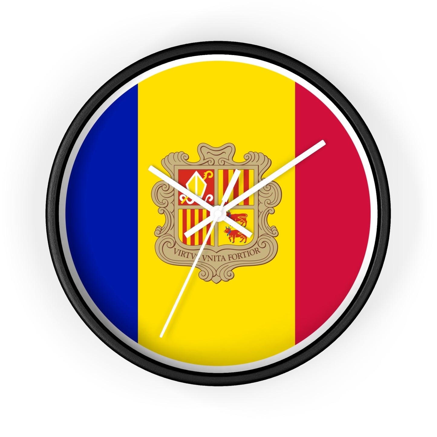 Andorra Flag Wall Clock - Vibrant Home Decor for National Pride & Celebrations
