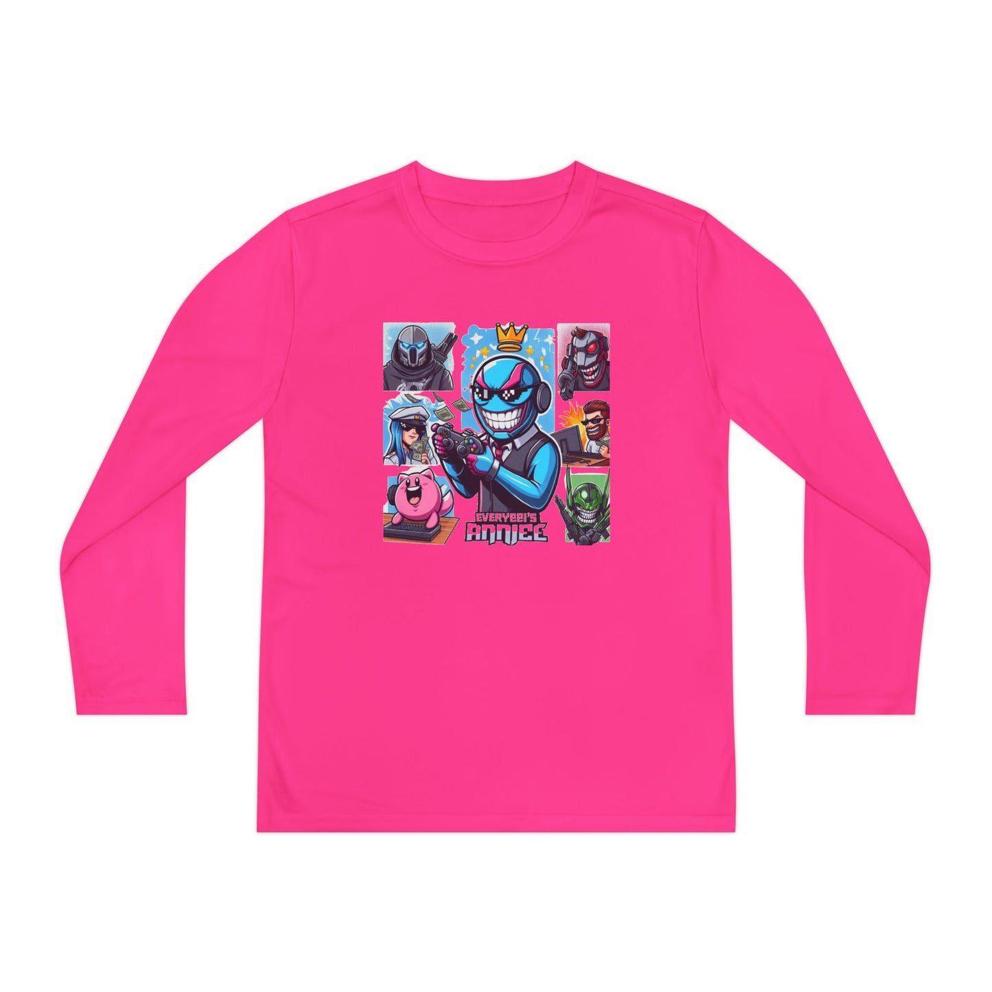 Youth Long Sleeve Tee – Cool Cartoon Characters for Kids