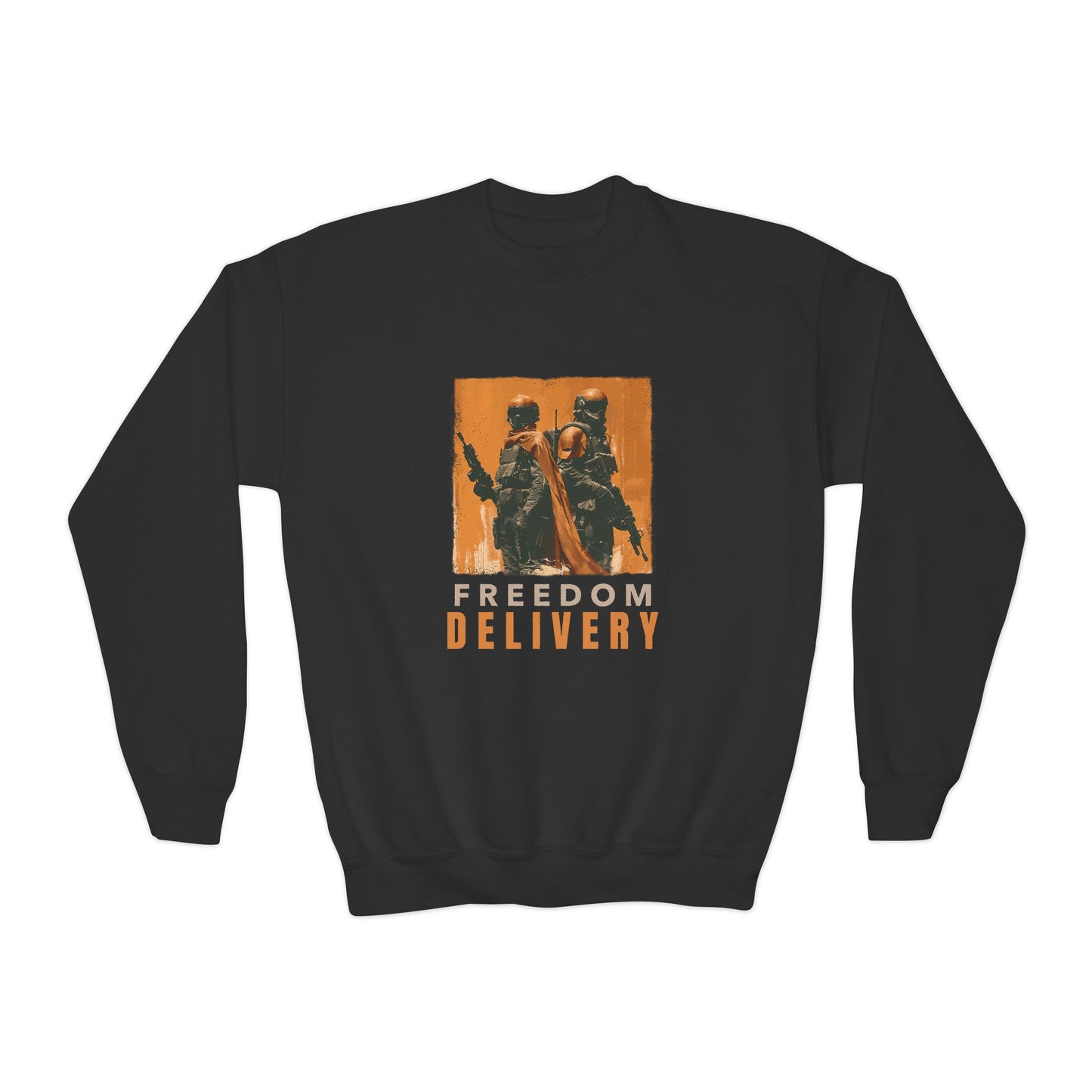 Youth Crewneck Sweatshirt - Freedom Delivery Graphic Tee
