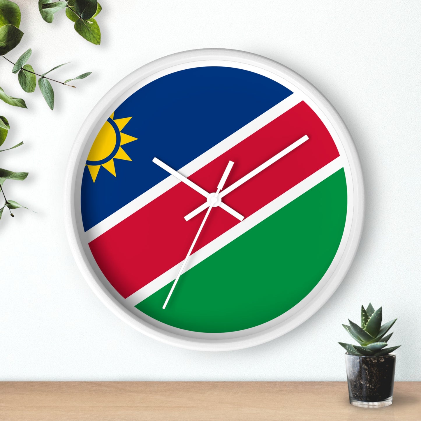 Namibia Flag Wall Clock - Vibrant Timepiece for Home Decor and Gifts