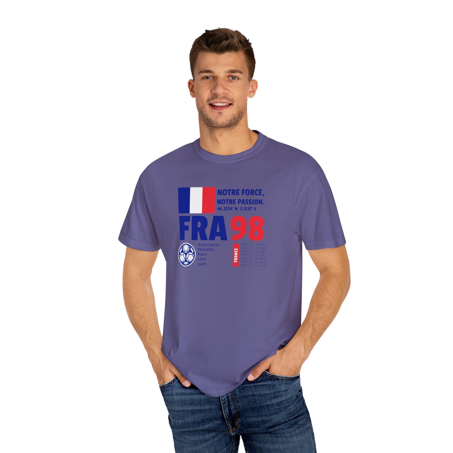Unisex T-shirt France 98 Victory Celebrate French Passion