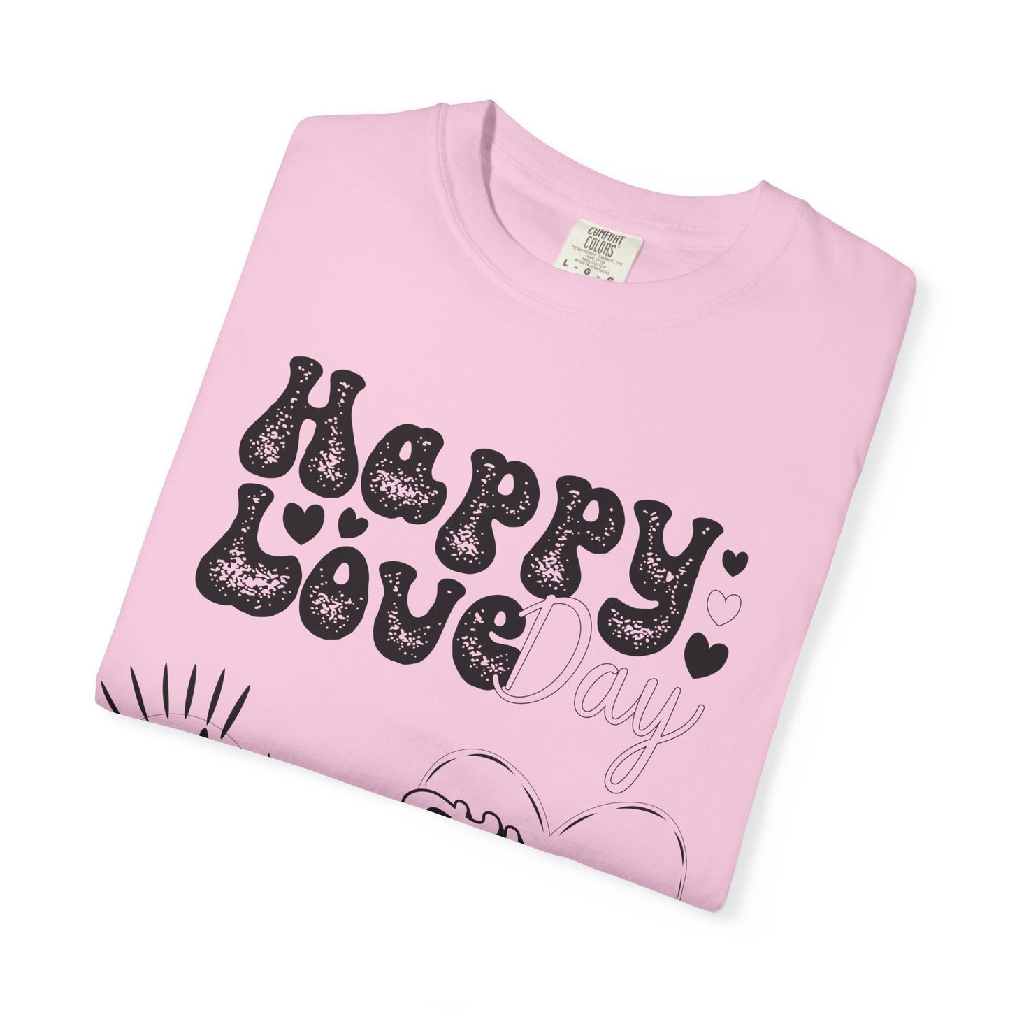 Women Graphic T-Shirt Happy Love Day for Valentine's Day