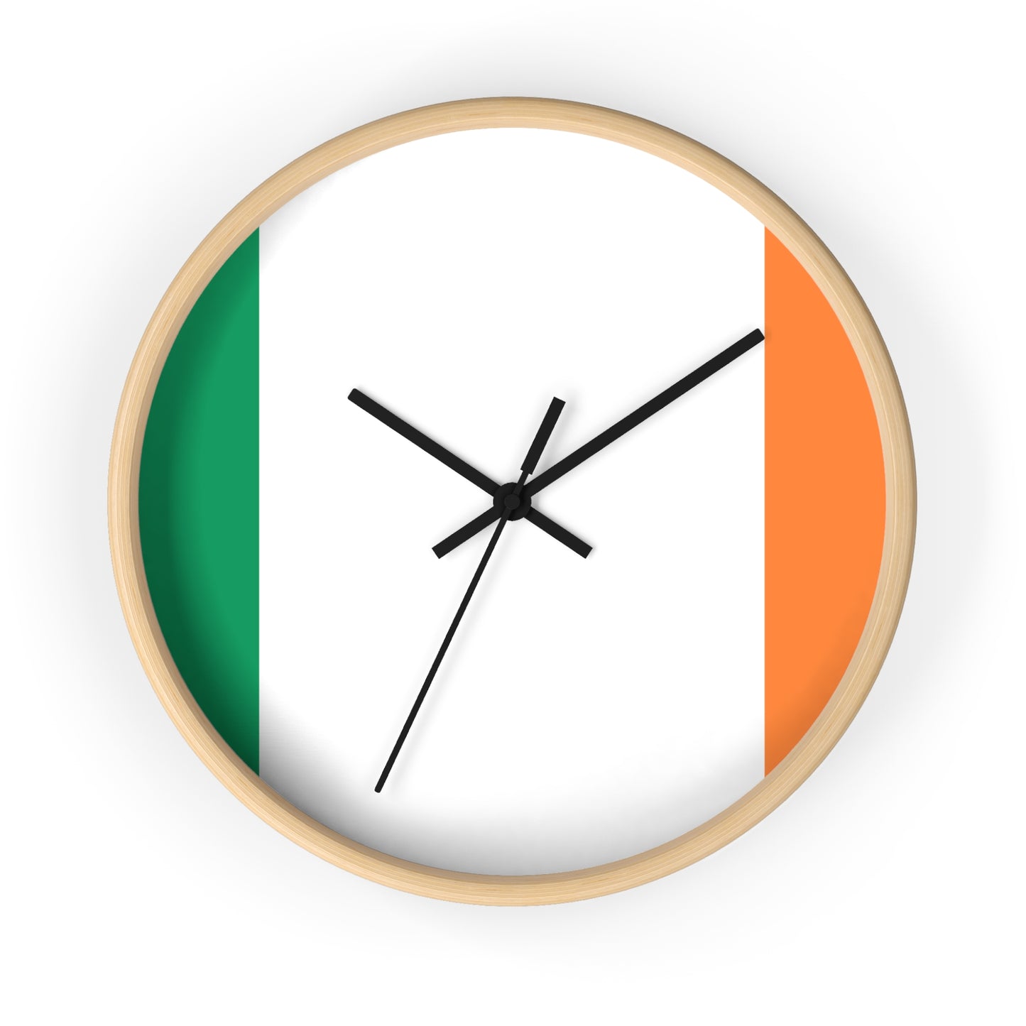 Irish Flag Wall Clock - Stylish Home Decor for St. Patrick's Day & Everyday
