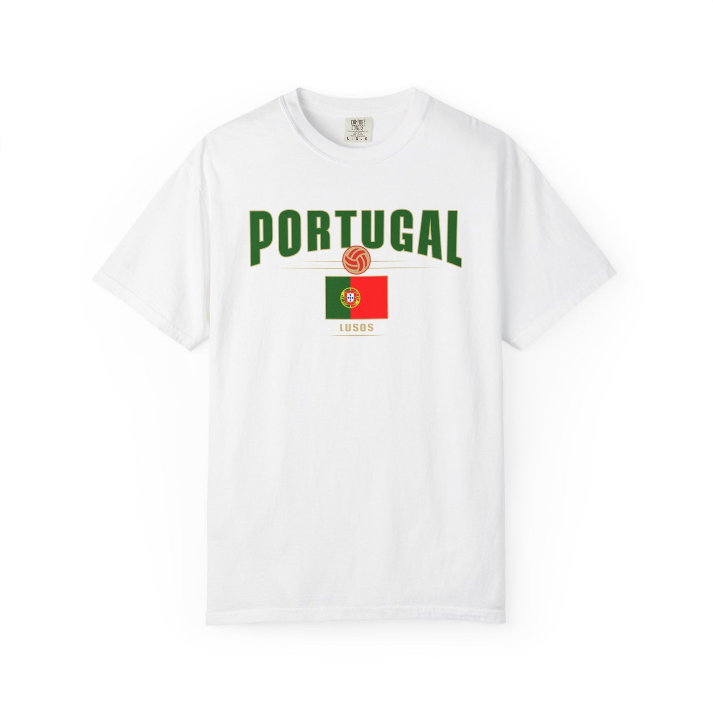 Portugal Garment-Dyed Unisex T-shirt - Perfect for Sports Events & Celebrations
